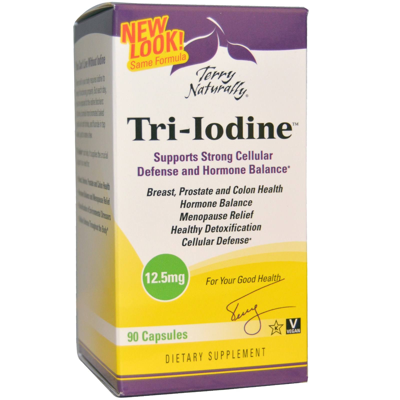 Terry Naturally Tri-Iodine Dietary Supplement - 90 Capsules