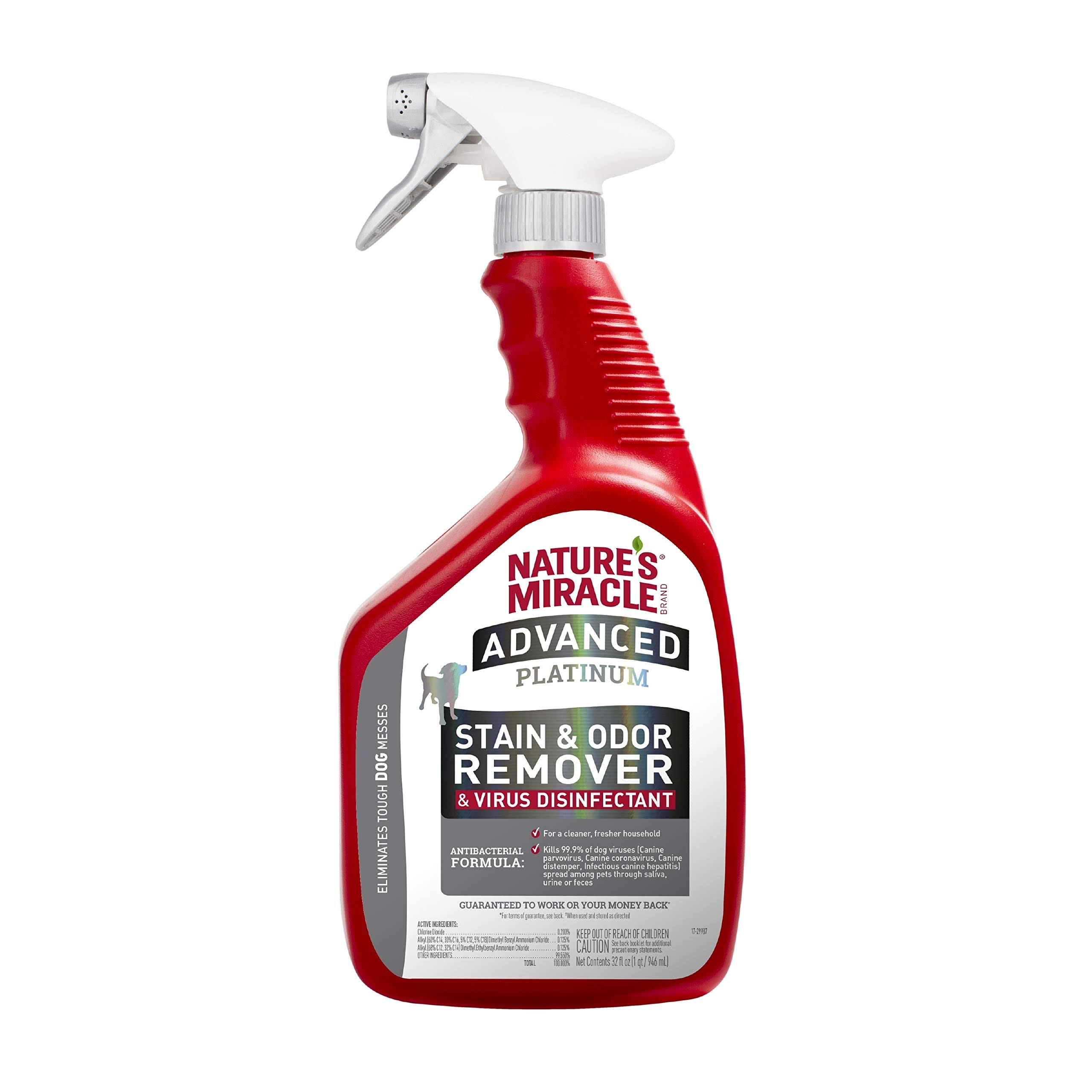 Nature's Miracle Advanced Platinum Stain & Odor Remover & Virus Disinfectant (32 oz)