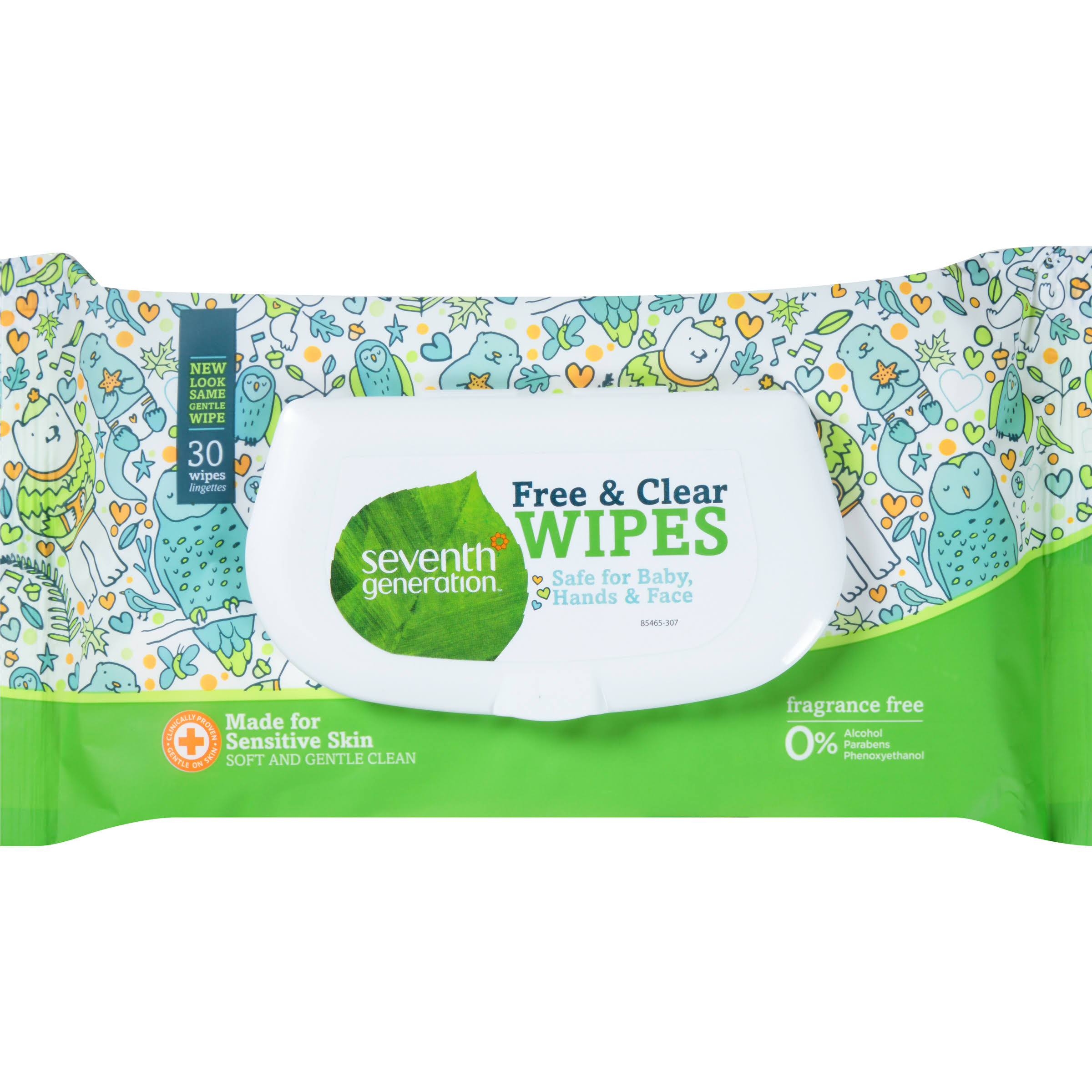 Seventh Generation Baby Wipes - Unscented, 30 Count