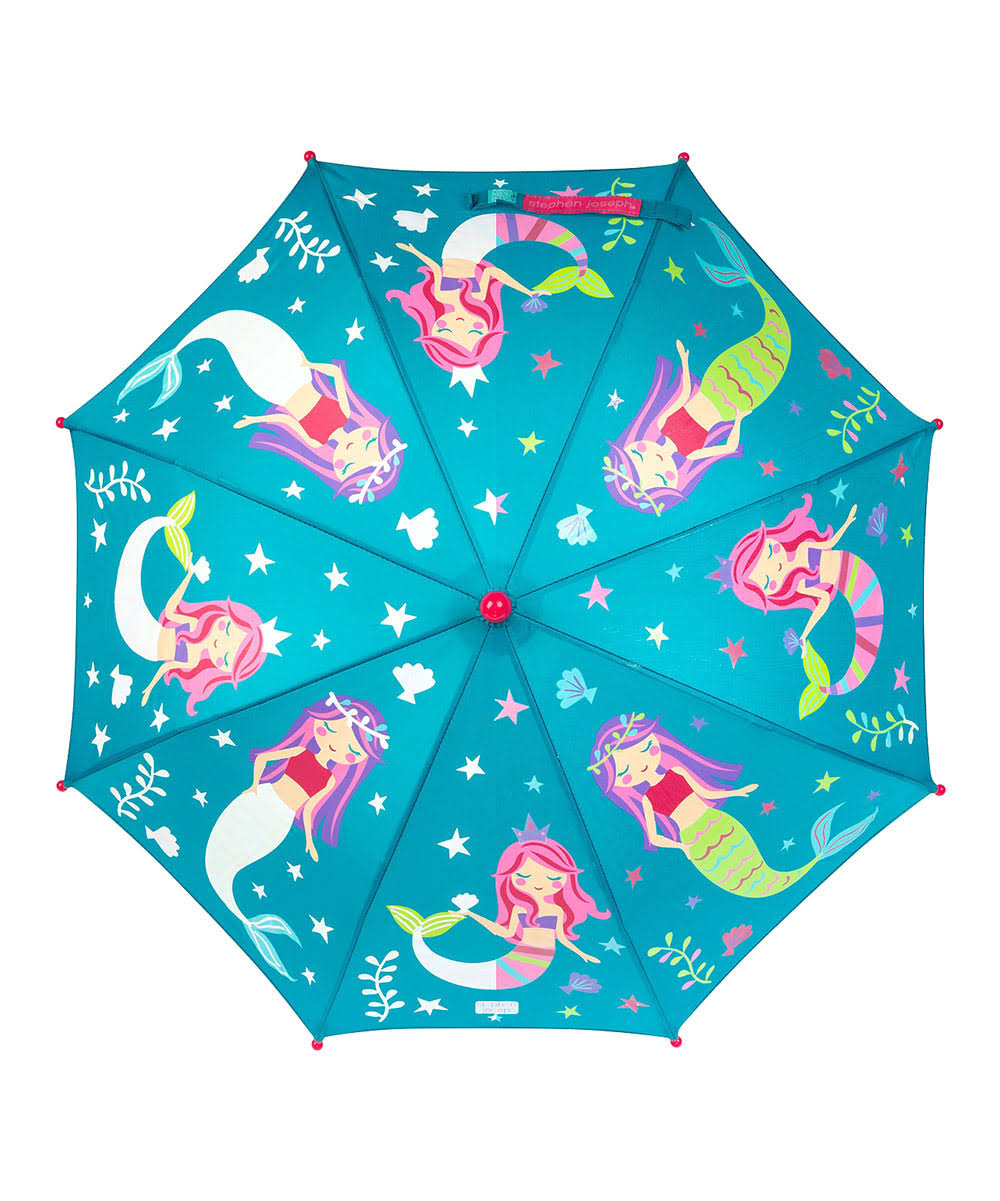 Stephen Joseph Blue Mermaid Color-Changing Umbrella One-Size