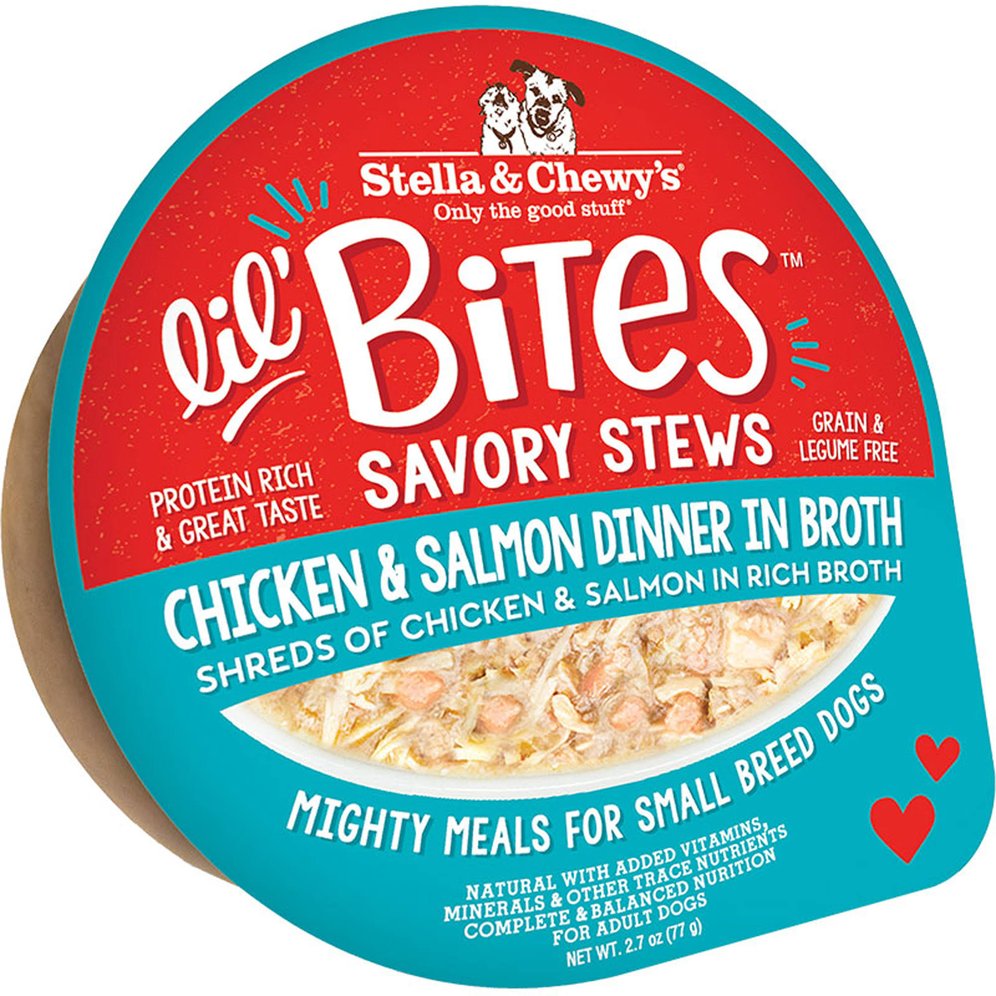 Stella & Chewy's Dog Lil Bites Savory Stew Chicken & Salmon, 2.7-oz