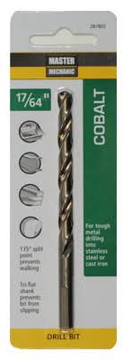 Disston 287805 Master Mechanic Cobalt Steel Drill Bit - 17/64" x 4 1/8"