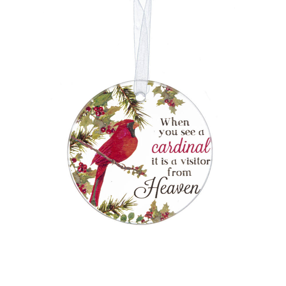 Ganz Christmas Blessings Ornament -A Cardinal Is A Visitor from Heaven