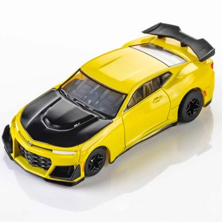 AFX Mega-G+ 2021 Chevrolet Camaro 1LE Shock Yellow HO Slot Car