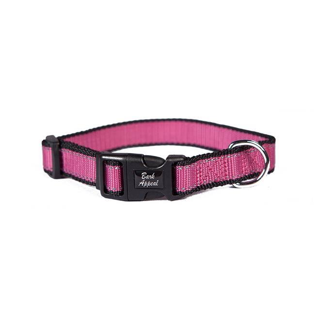 Bark Appeal RASNPC-5-8 Reflective Collar, Raspberry - 1.7cm | Dogs | Free Shipping On All Orders | Best Price Guarantee | Delivery Guaranteed