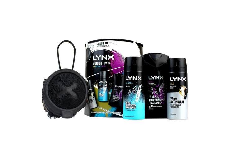 Lynx Pk3 Gift Set - Body Spray, Body Wash, Antiperspirant & Shower Scrub