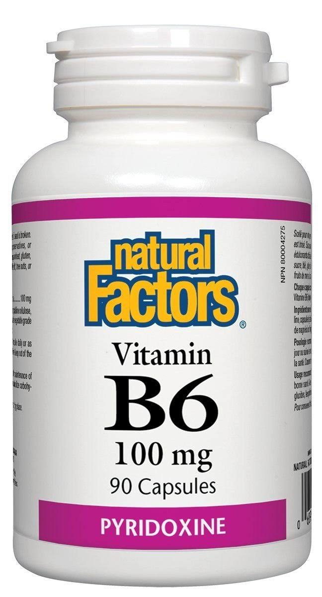 Natural Factors Vitamin B6 (100mg, 90 Capsules)