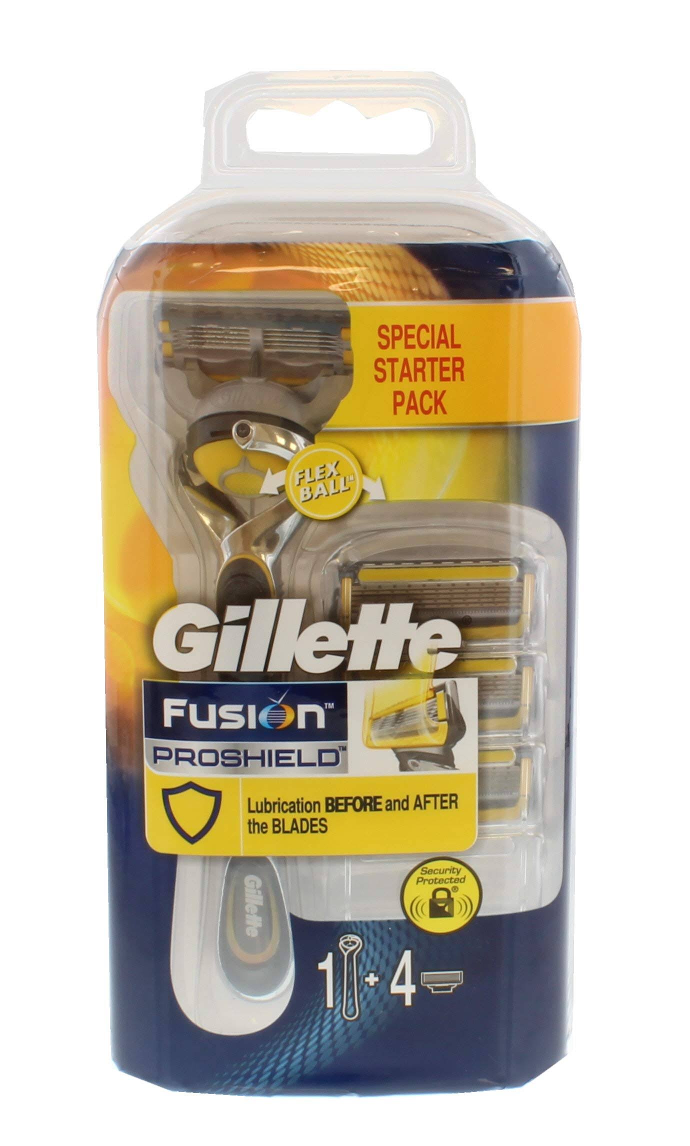 Gillette Fusion Pro Shield Flex Ball Men’s Razor - 4 Blades