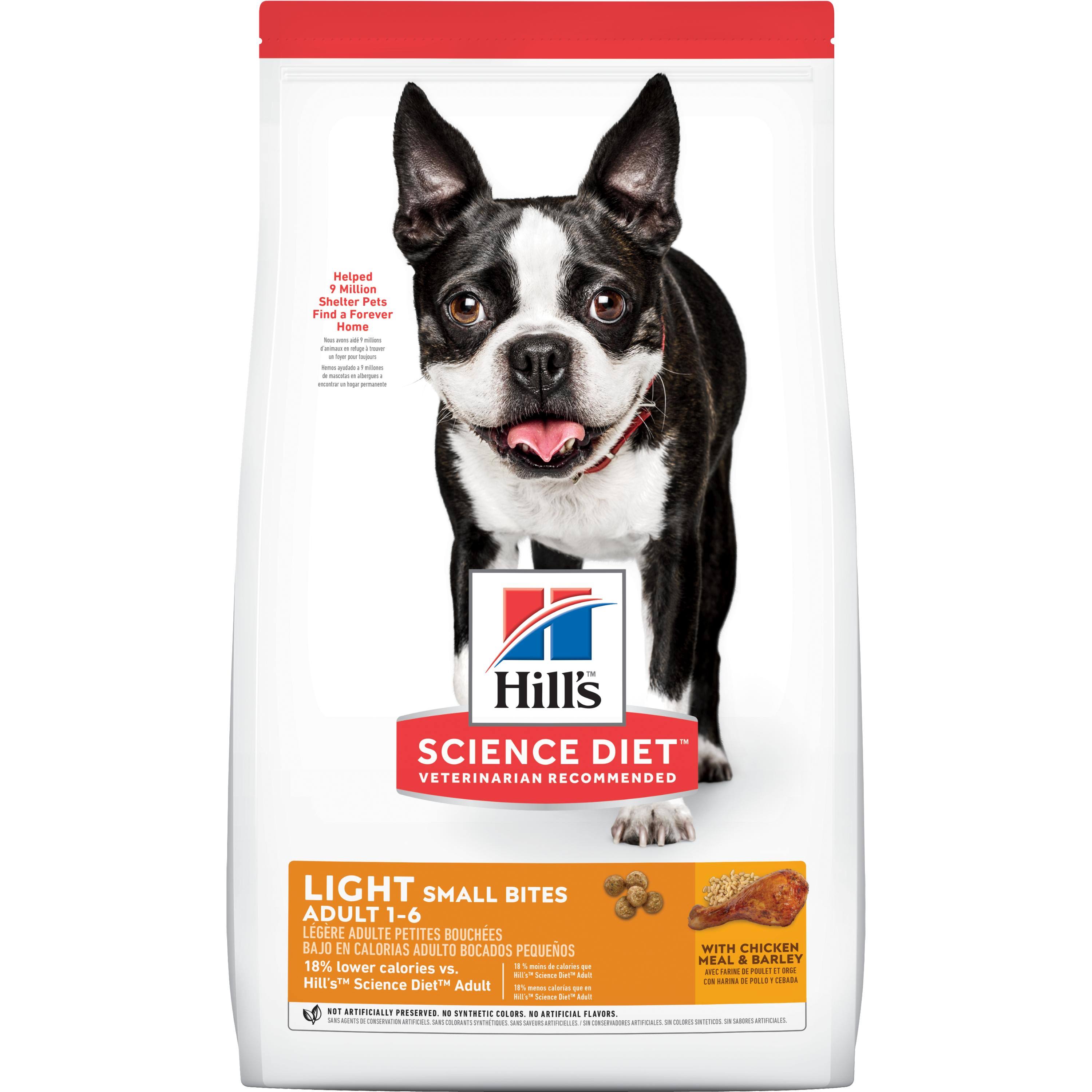 Hill's Science Diet Light Adult Dry Dog Food - Small Bites, Chicken Meal & Barley
