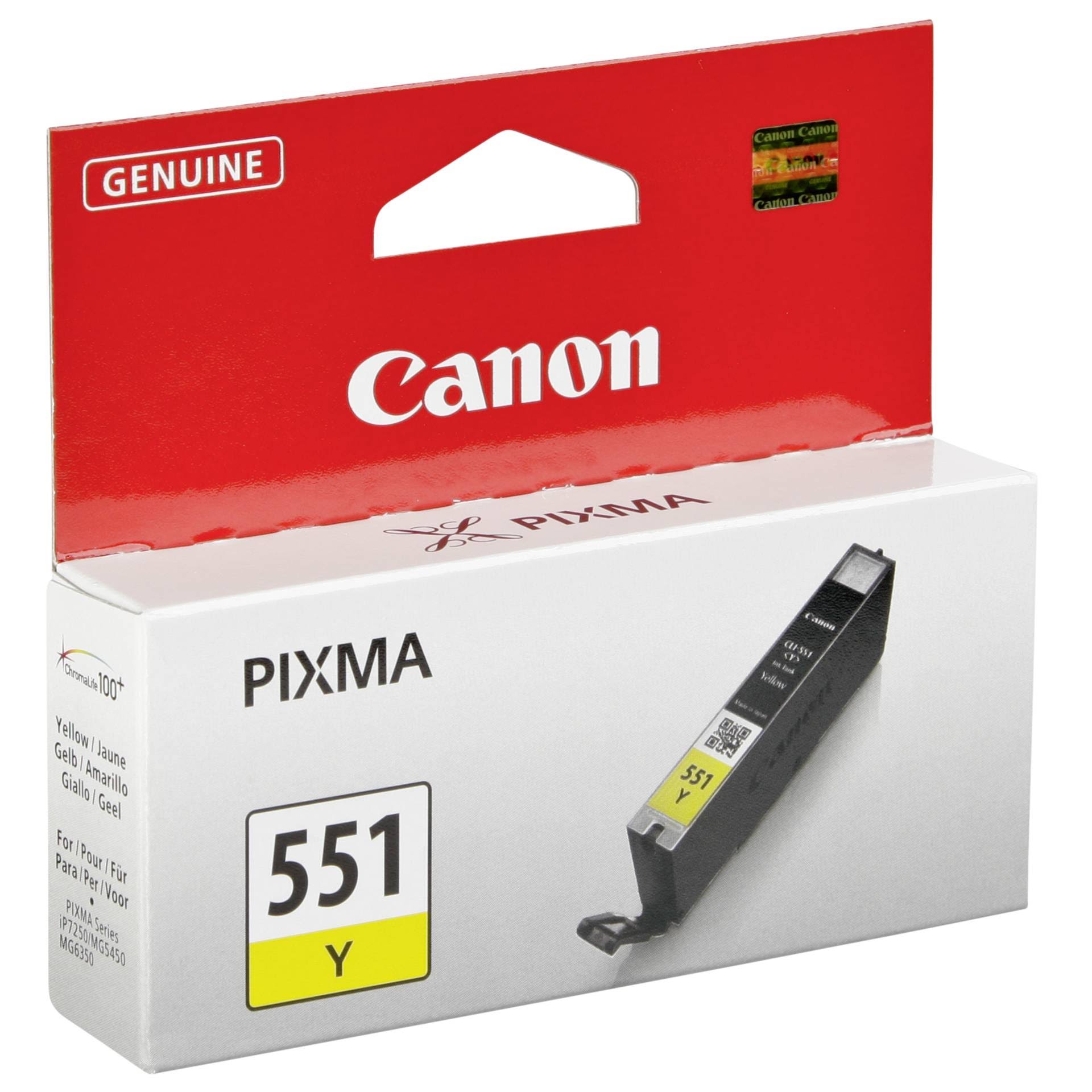 Canon Pixma 551 Ink Cartridge - Yellow