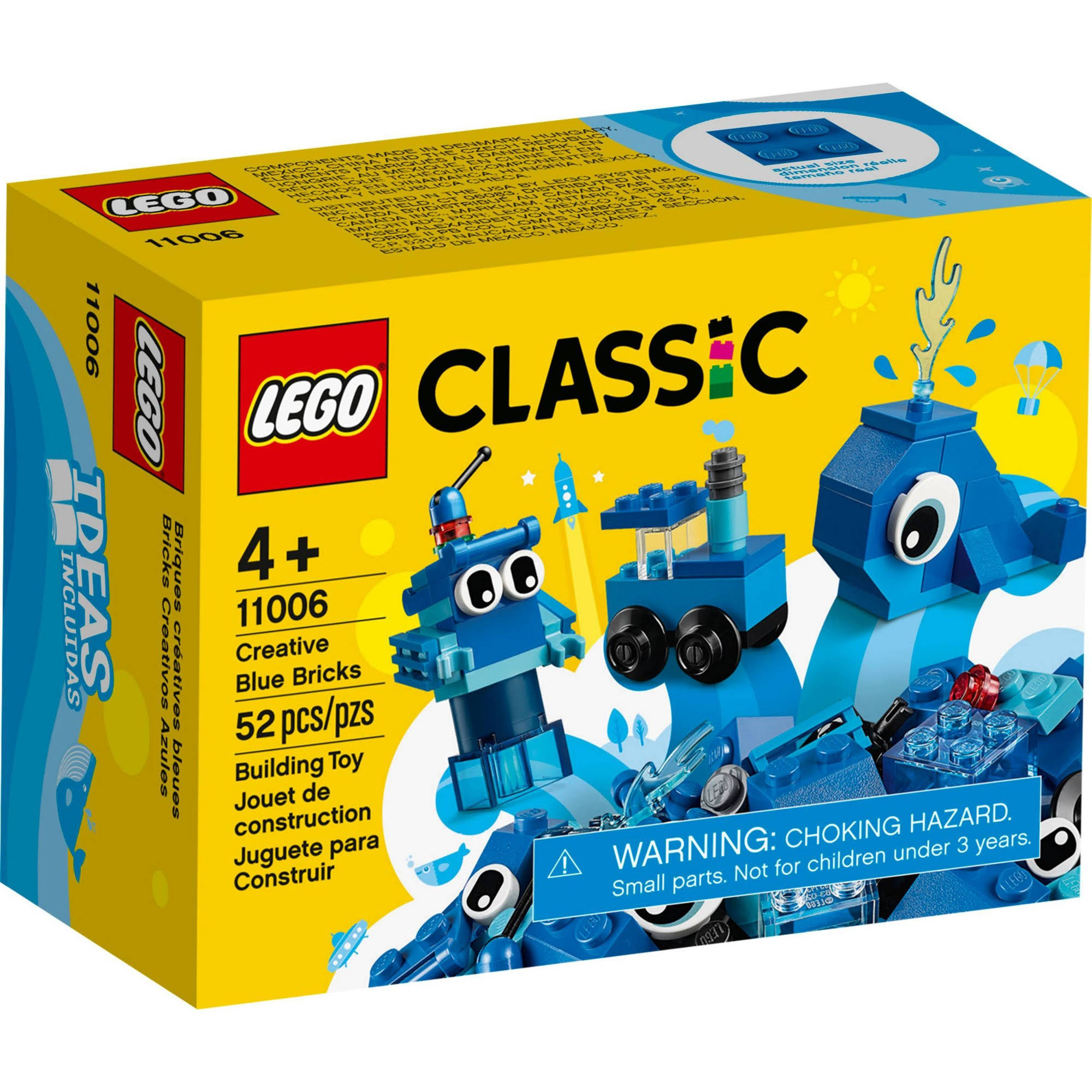 LEGO Classic Creative Blue Bricks 11006 Kids Building Toy Starter Set