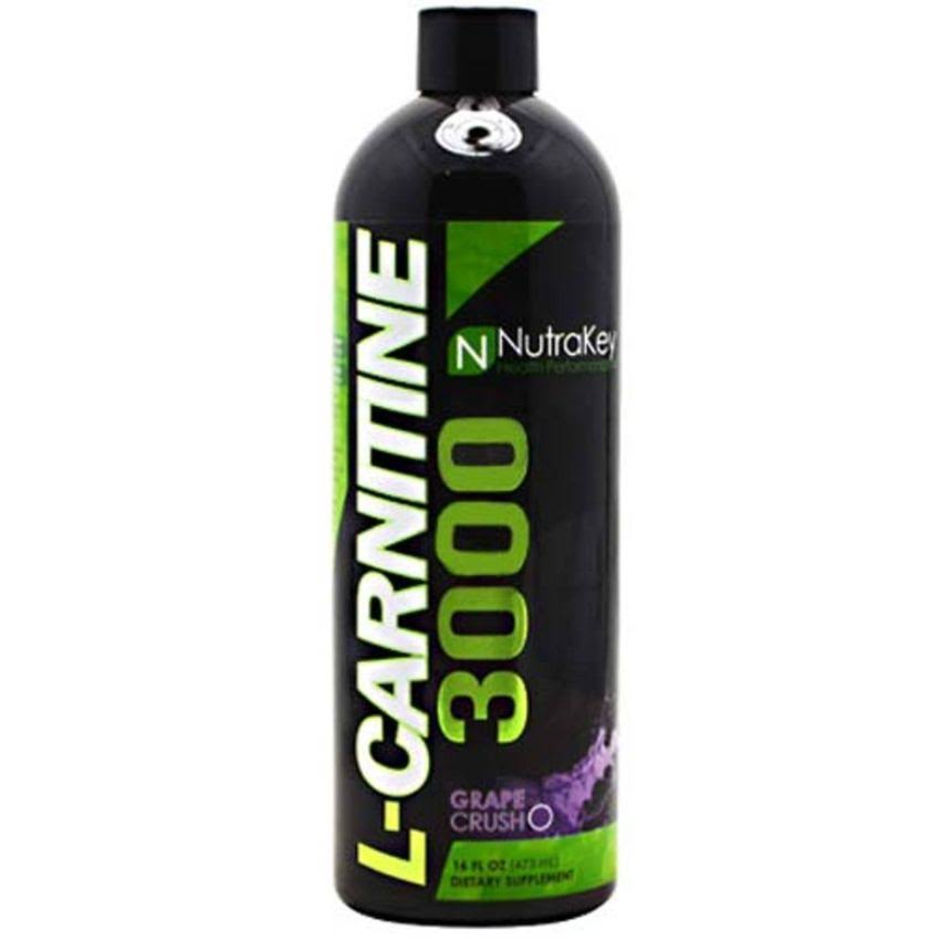 Nutrakey L Carnitine 3000 Grape Crush Fat Burner Supplement - 14oz