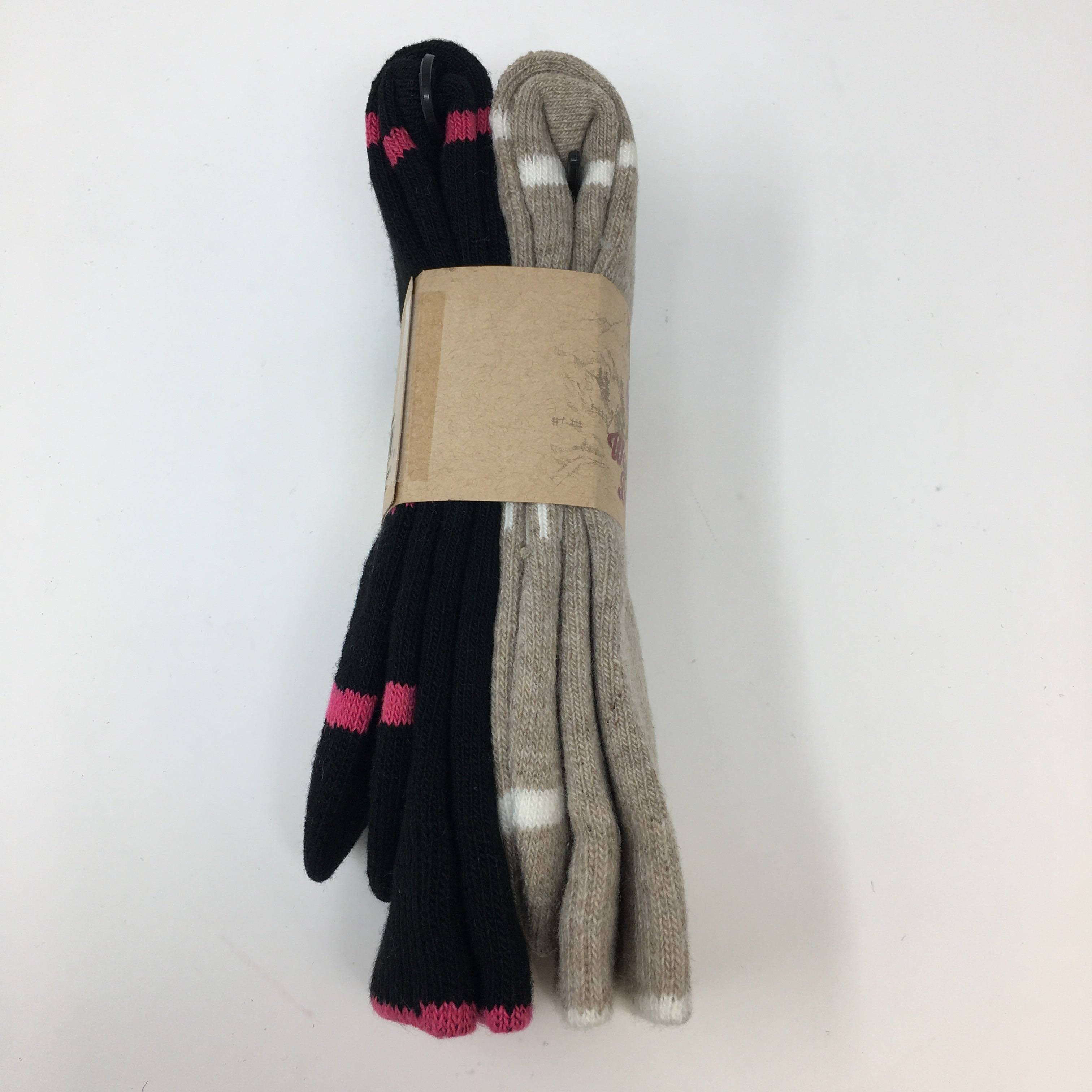 Women's Clear Creek 2 Pk Wool Blended Boot Socks Khaki