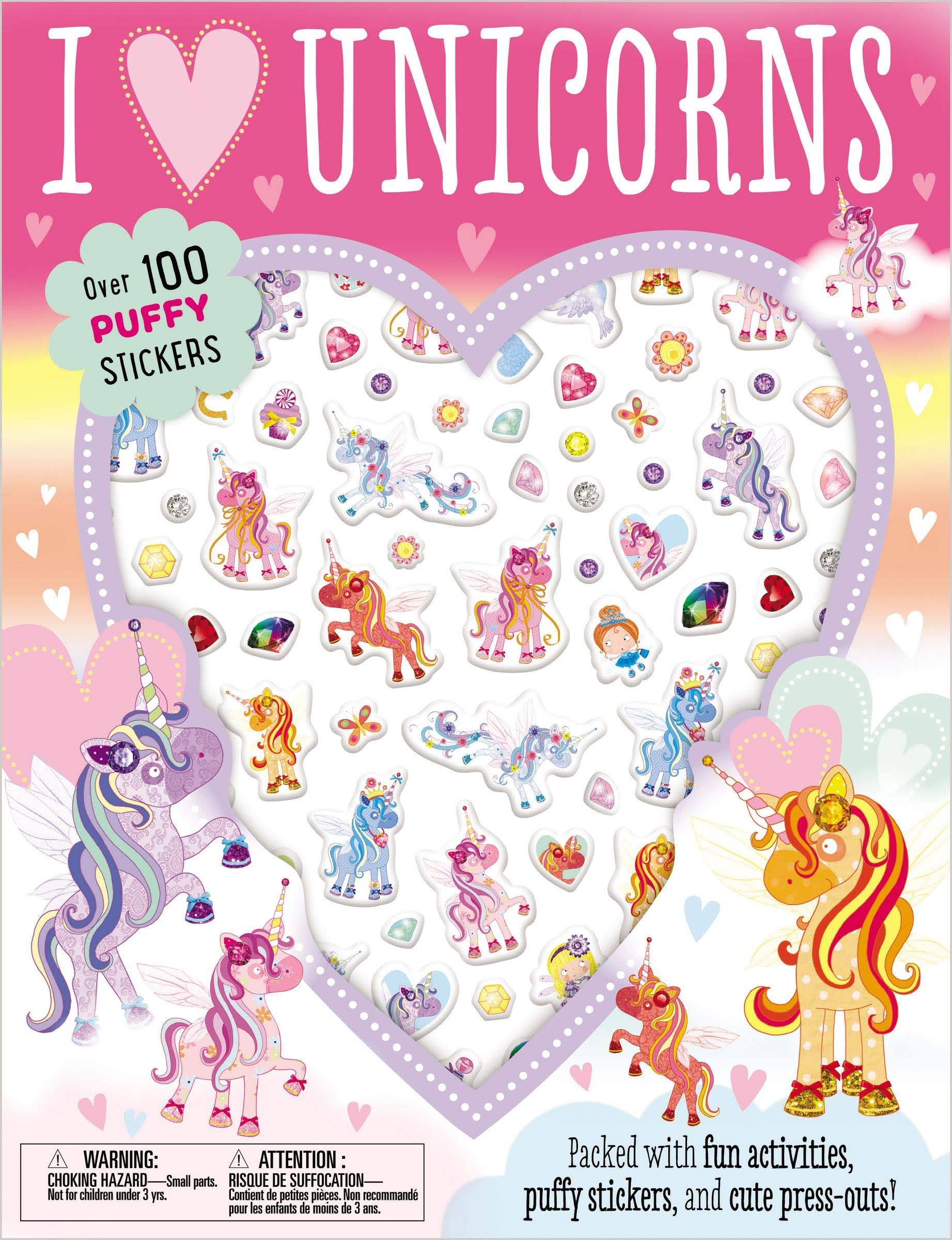 Puffy Stickers I Love Unicorns [Book]