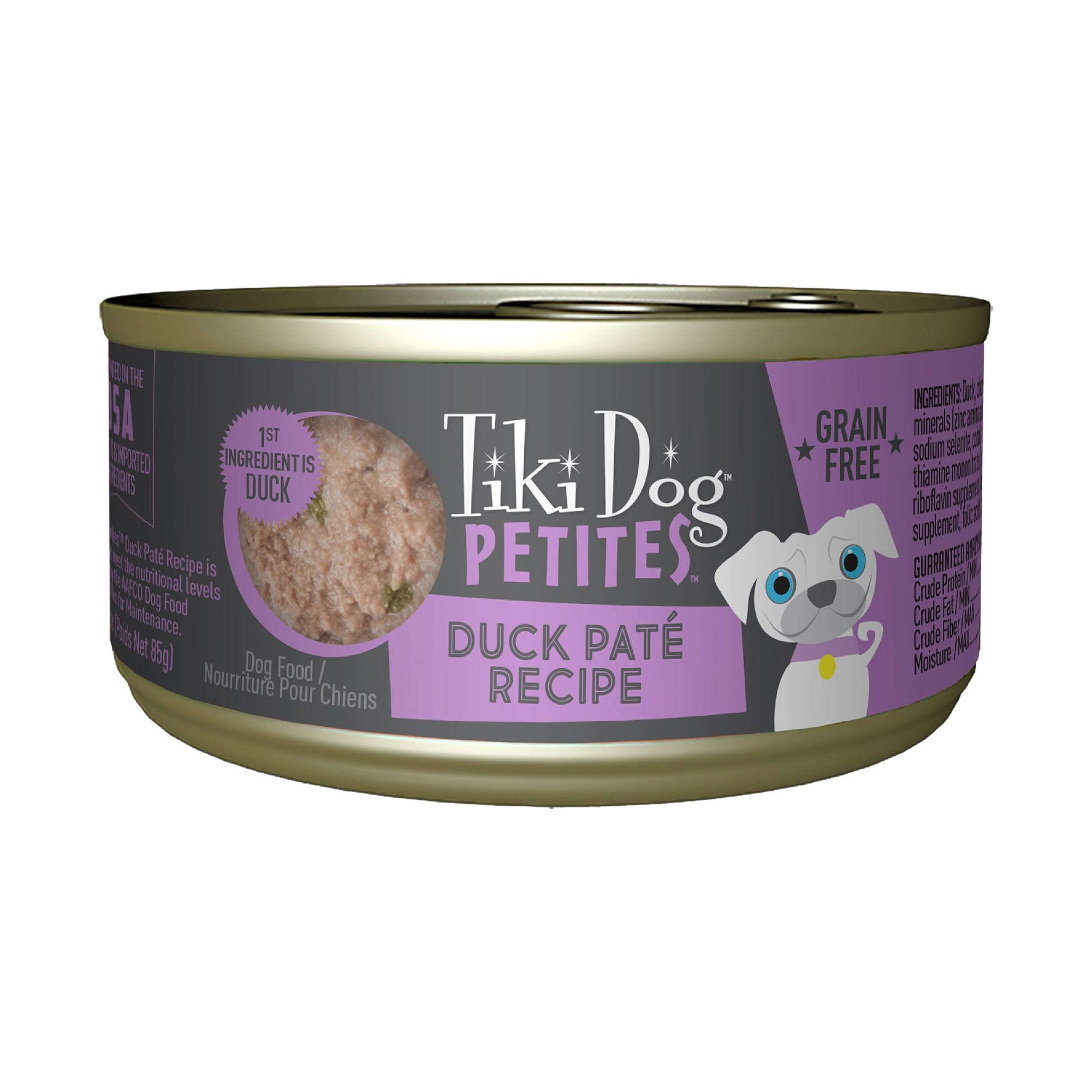 Tiki Dog Petites Duck Pate Wet Food, 3 oz.