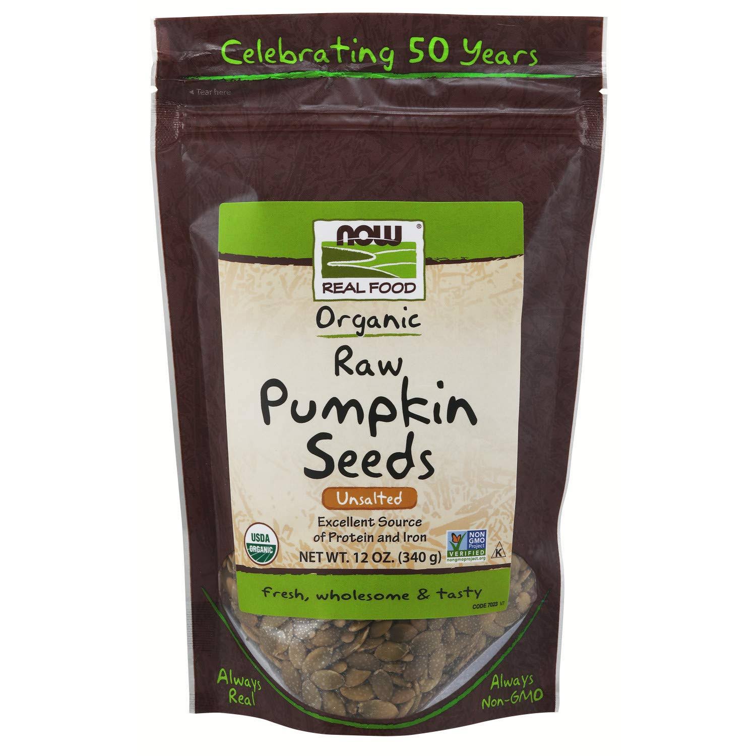 Now Foods Organic Pumpkin Seeds - 12oz, Unsalted