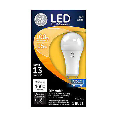 LED Light Bulb, A21, Frosted Soft White, 1600 Lumens, 15-Watts -93102867