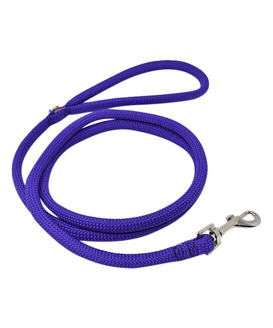 Yellow Dog Design Pet Leash Purple Braided Rope Lead 6ft