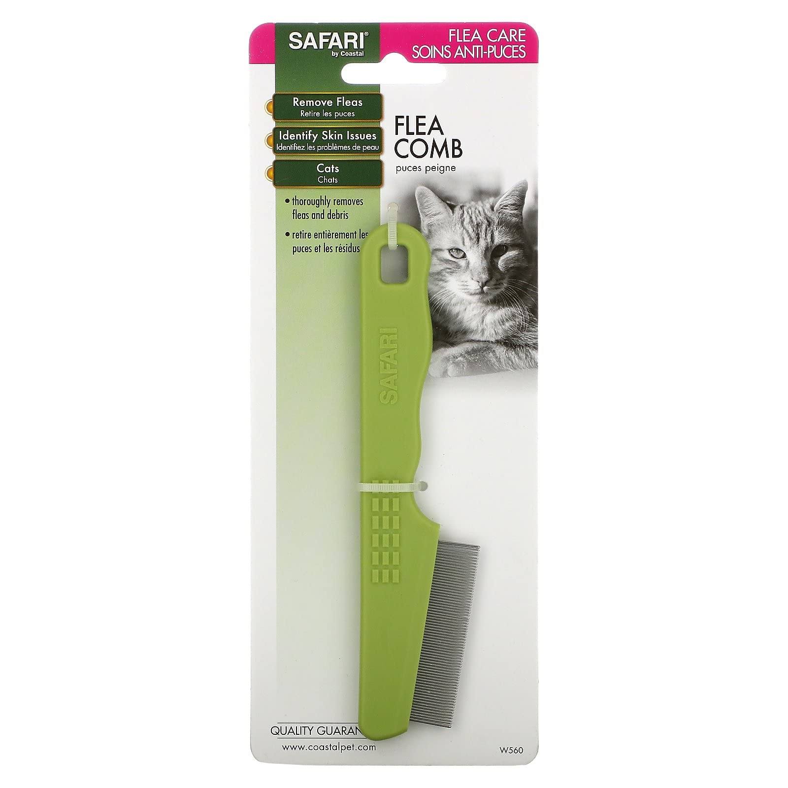 Safari Flea Comb for Cats - Green