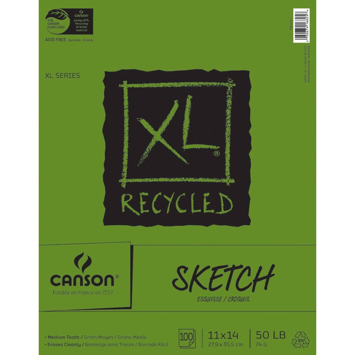 Canson Xl Recycled Sketch Pad - 11" x 14"