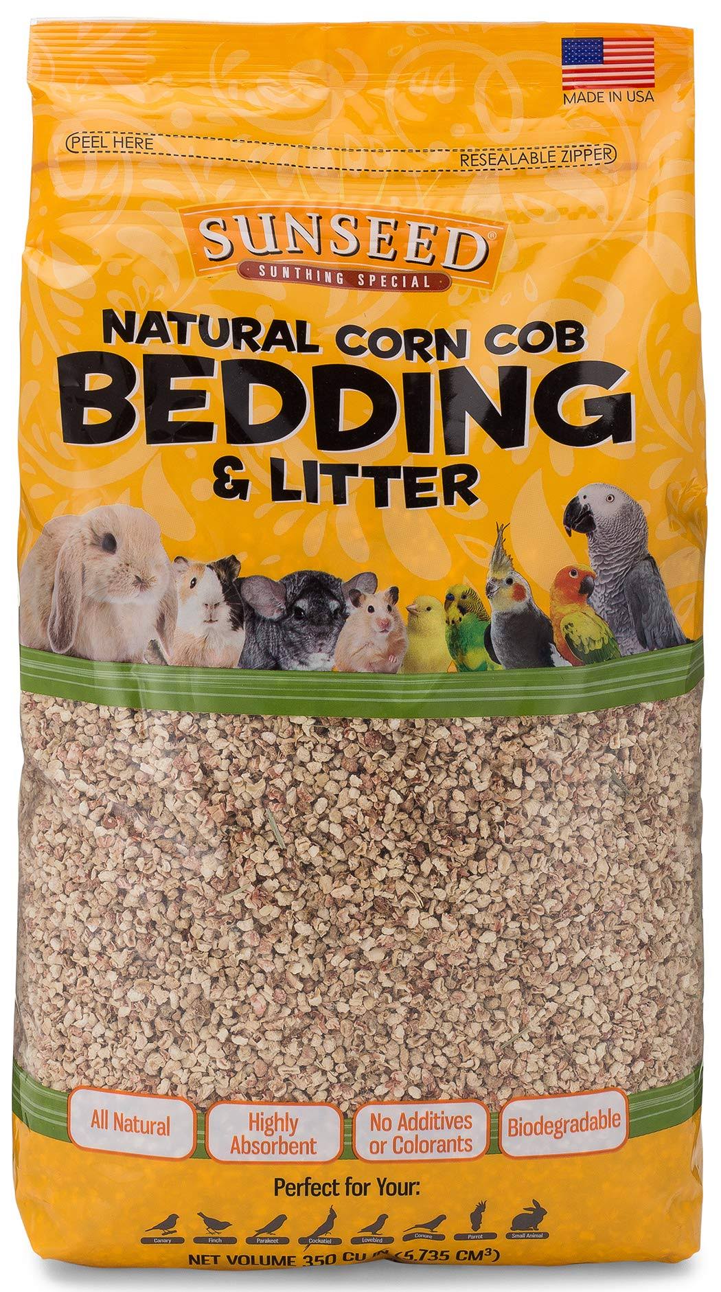 Sunseed Natural Corn Cob Bedding, 350 cu in