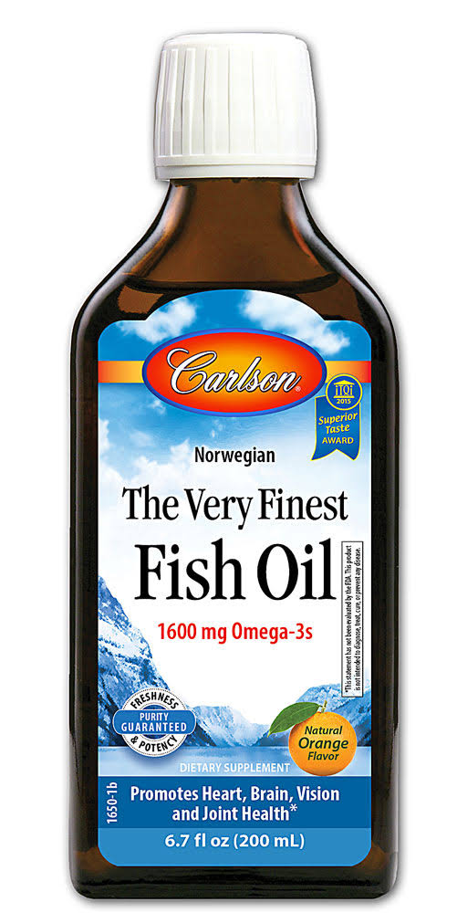 Carlson Labs - The Very Finest Fish Oil, Natural Orange - 200 ml.