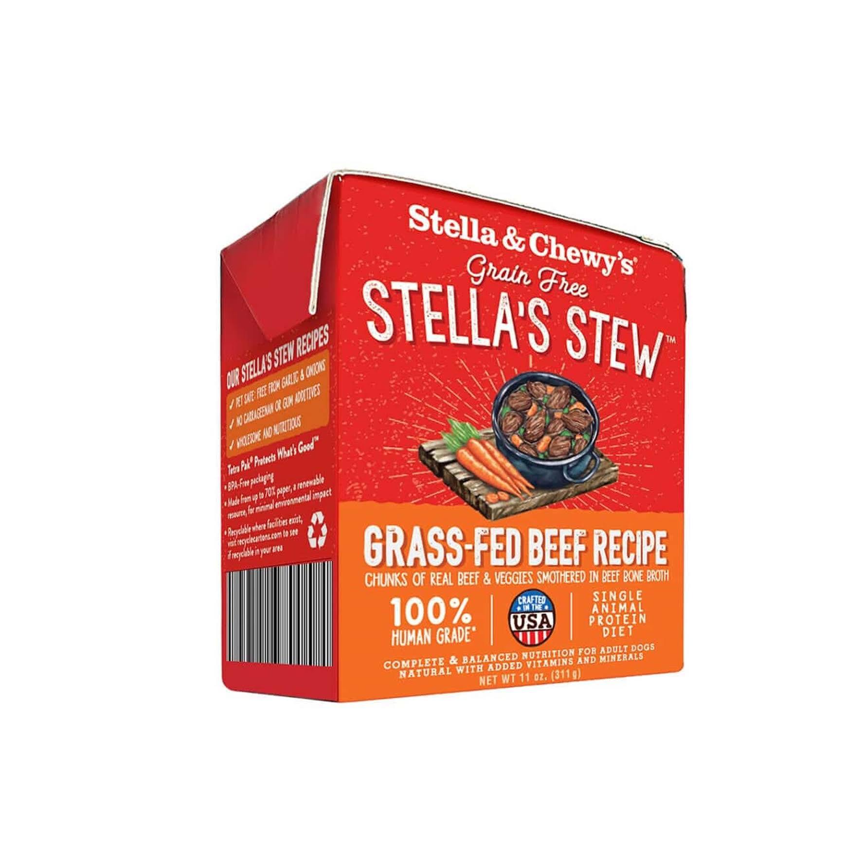 Stella & Chewy's Stella's Stew Grass-Fed Beef Wet Dog Food, 11-oz