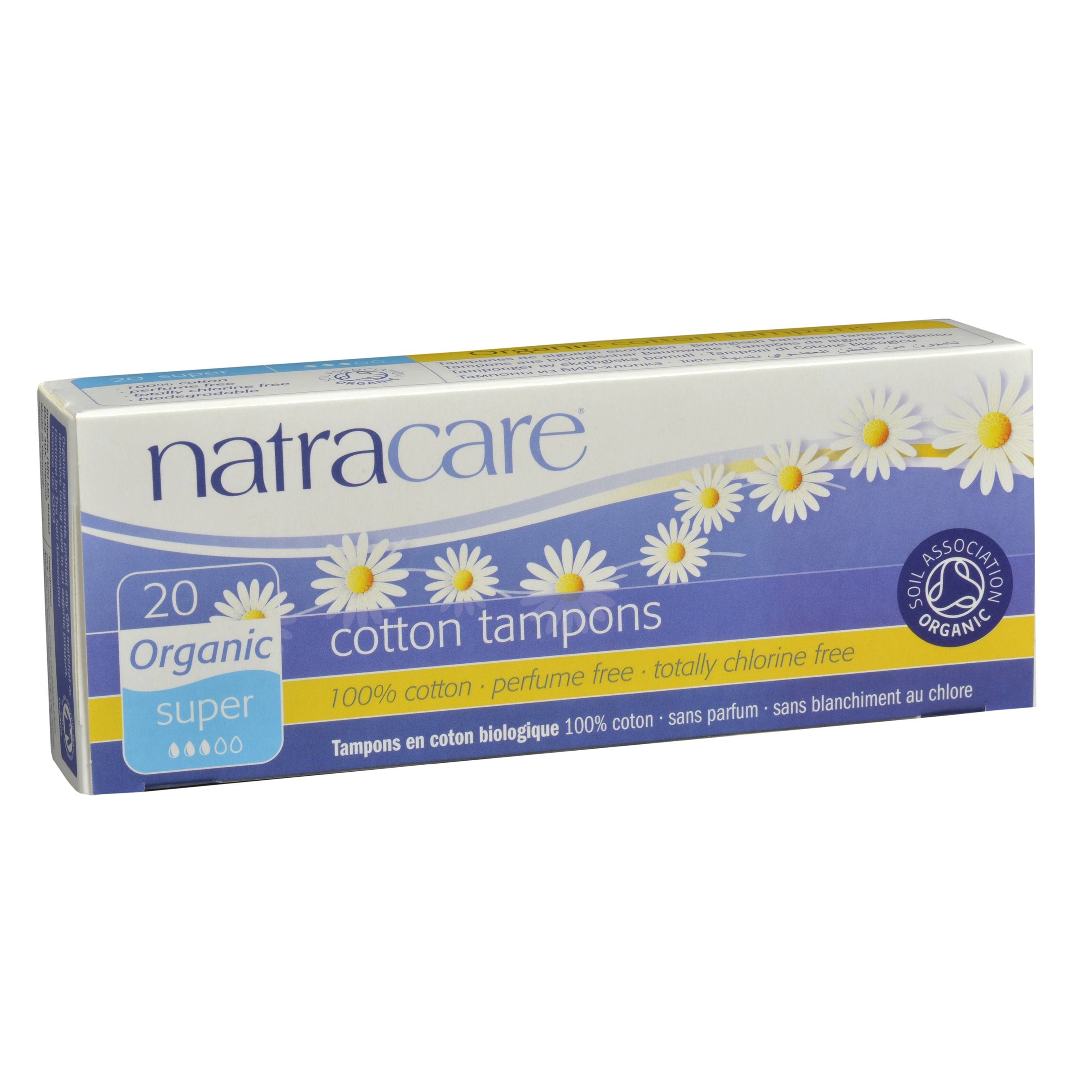 Natracare Tampons - Organic, All Cotton Tampons, Super, 20 Pack