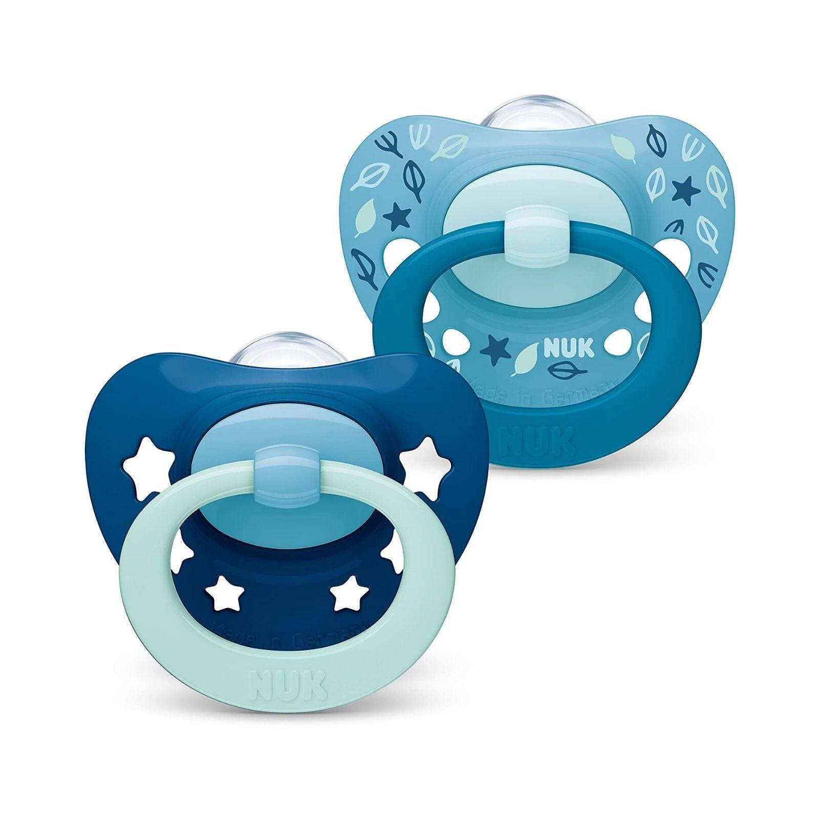 NUK Signature Silicone Soothers - Blue