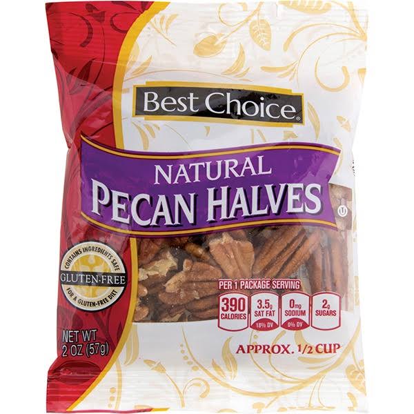Best Choice Gluten Free Natural Pecan Halves - 2 oz