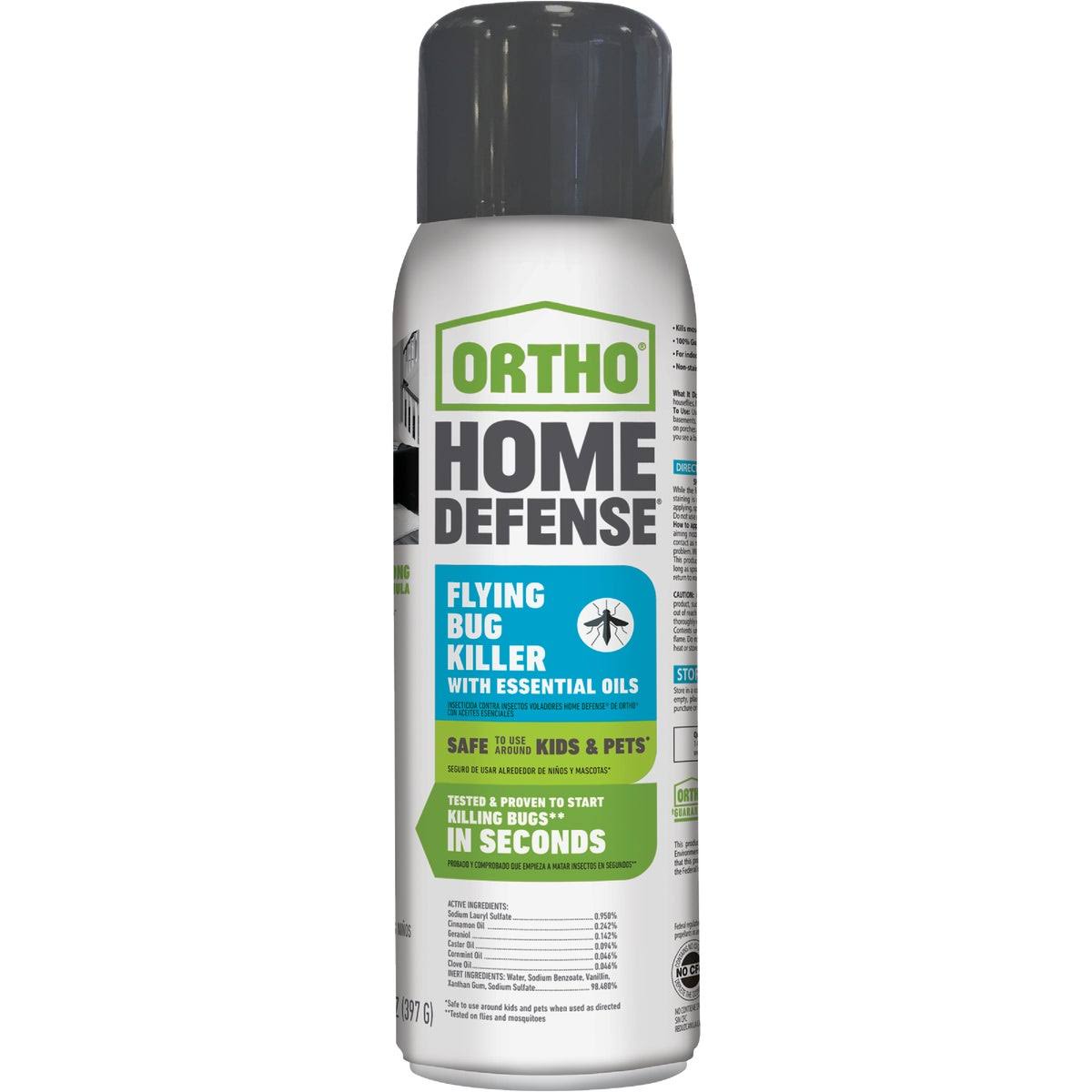 Ortho Home Defense Flying Bug Killer - with Essential Oils, 14oz