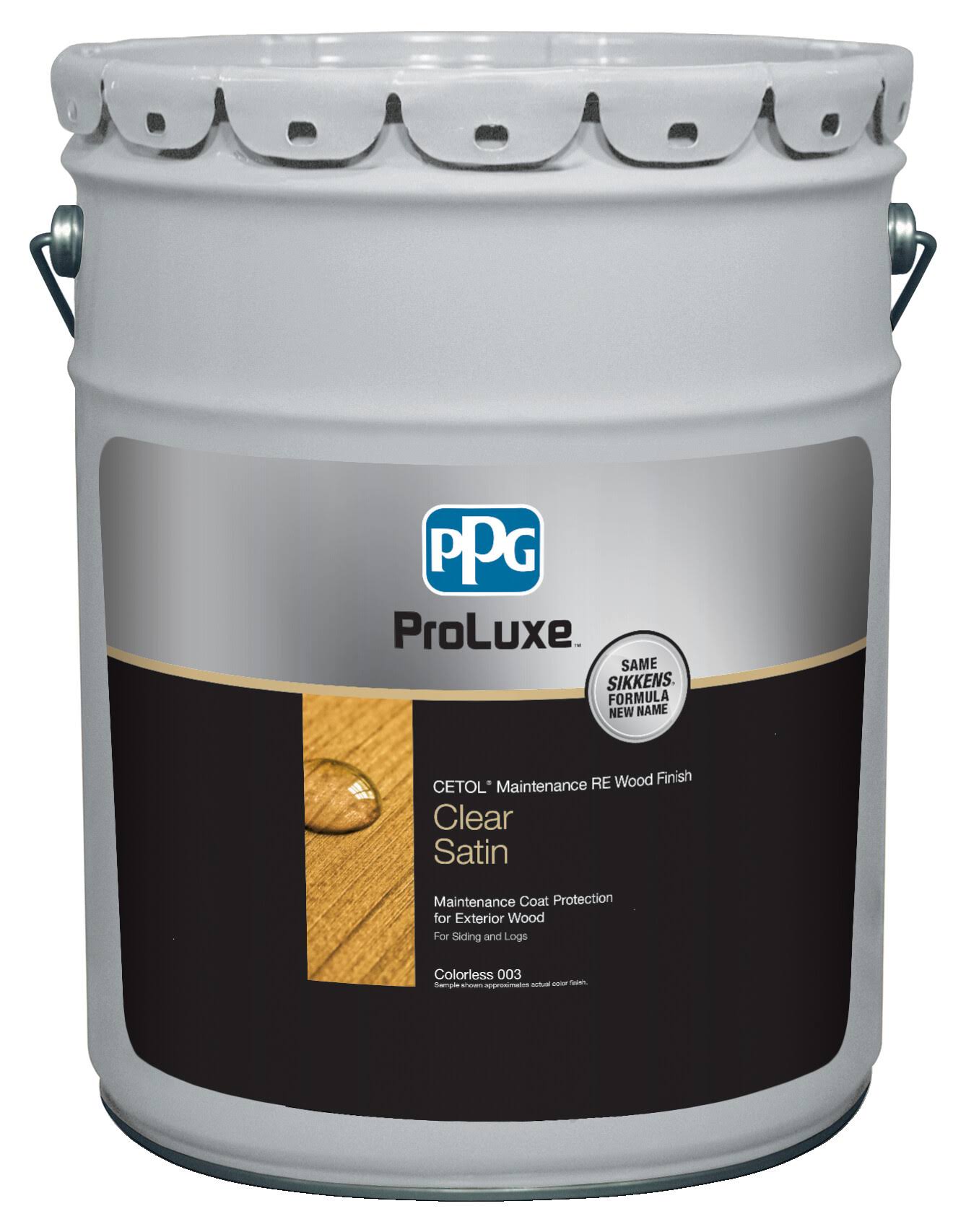 PPG Proluxe Cetol SIK61003/05 Wood Finish, Clear, Liquid, 5 gal, Pail