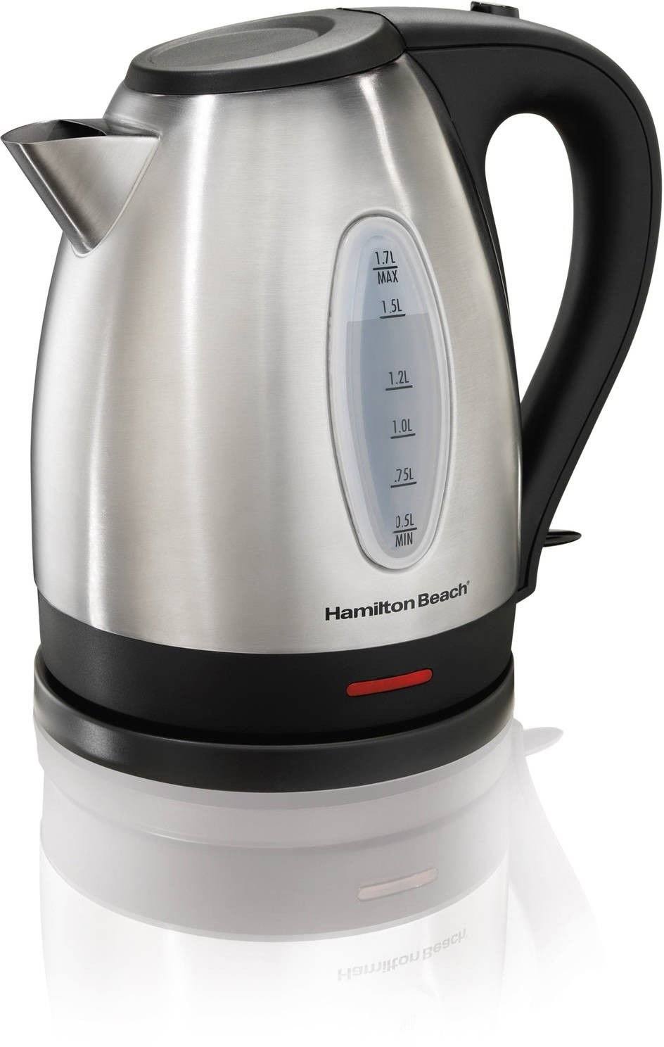 Hamilton Beach Electric Kettle - Stainless Steel, 1.7l