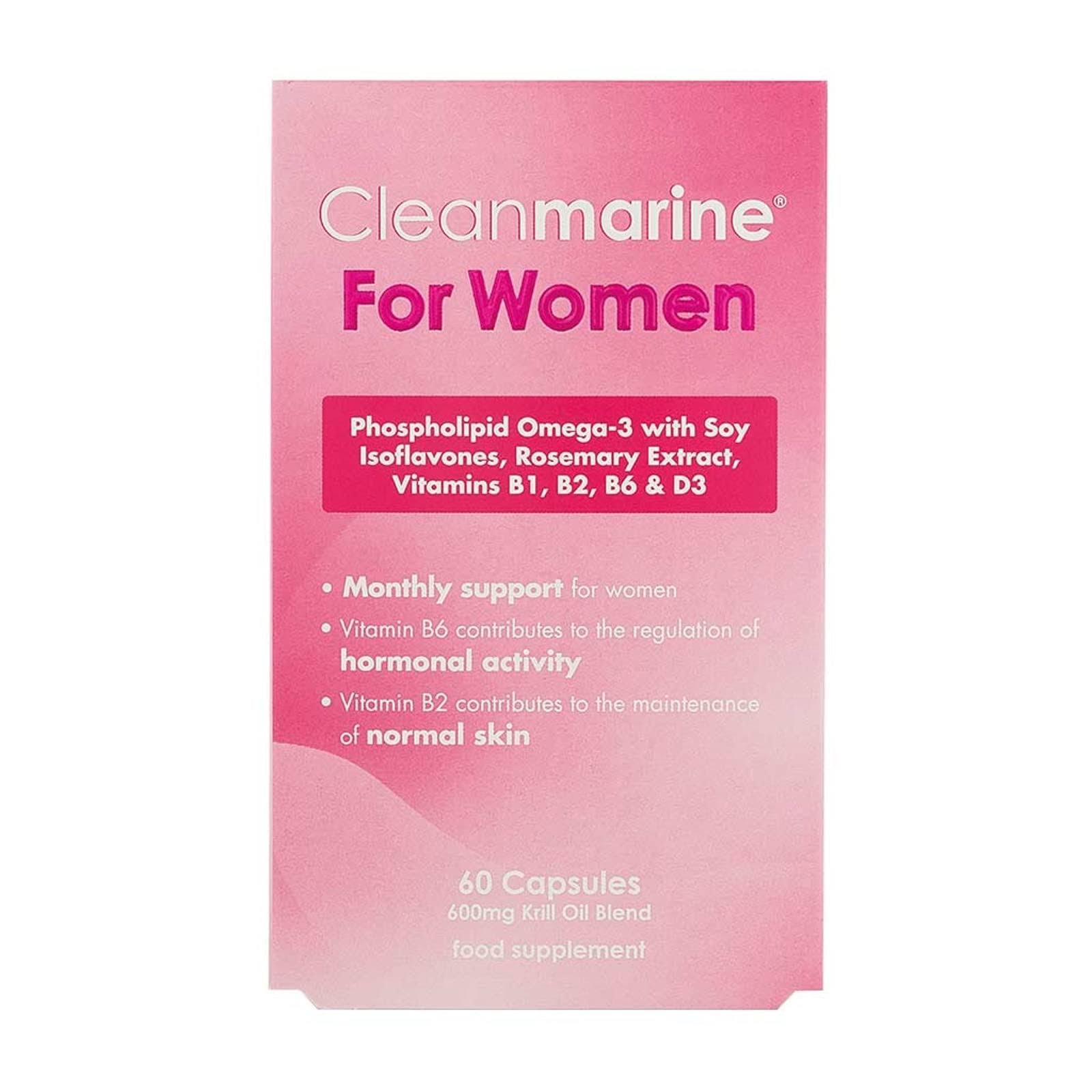 Cleanmarine Krill Oil for Women - 60 Capsules