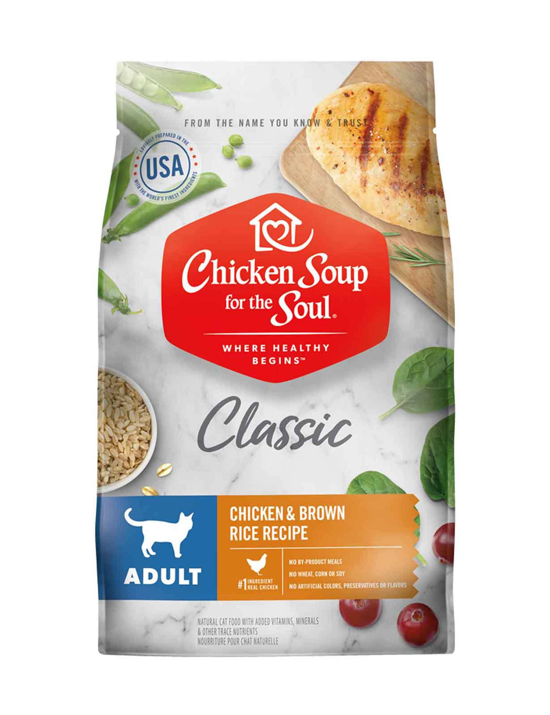 Chicken Soup For The Soul Classic Adult Dry Cat Food - Chicken & Brown Rice - 4.5 lbs.
