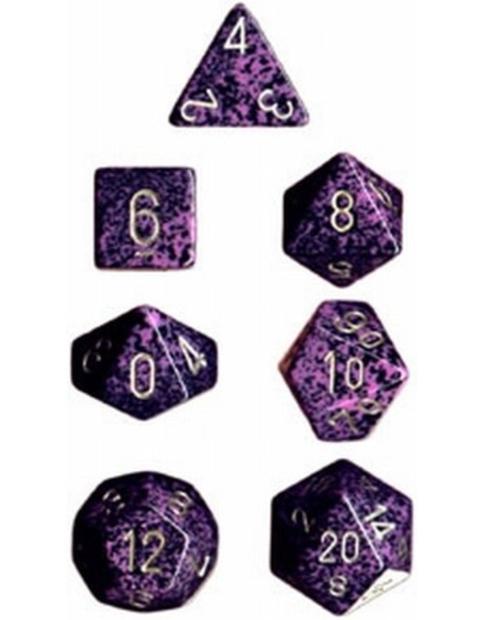 Chessex Speckled Poly 7 Dice Set : Hurricane