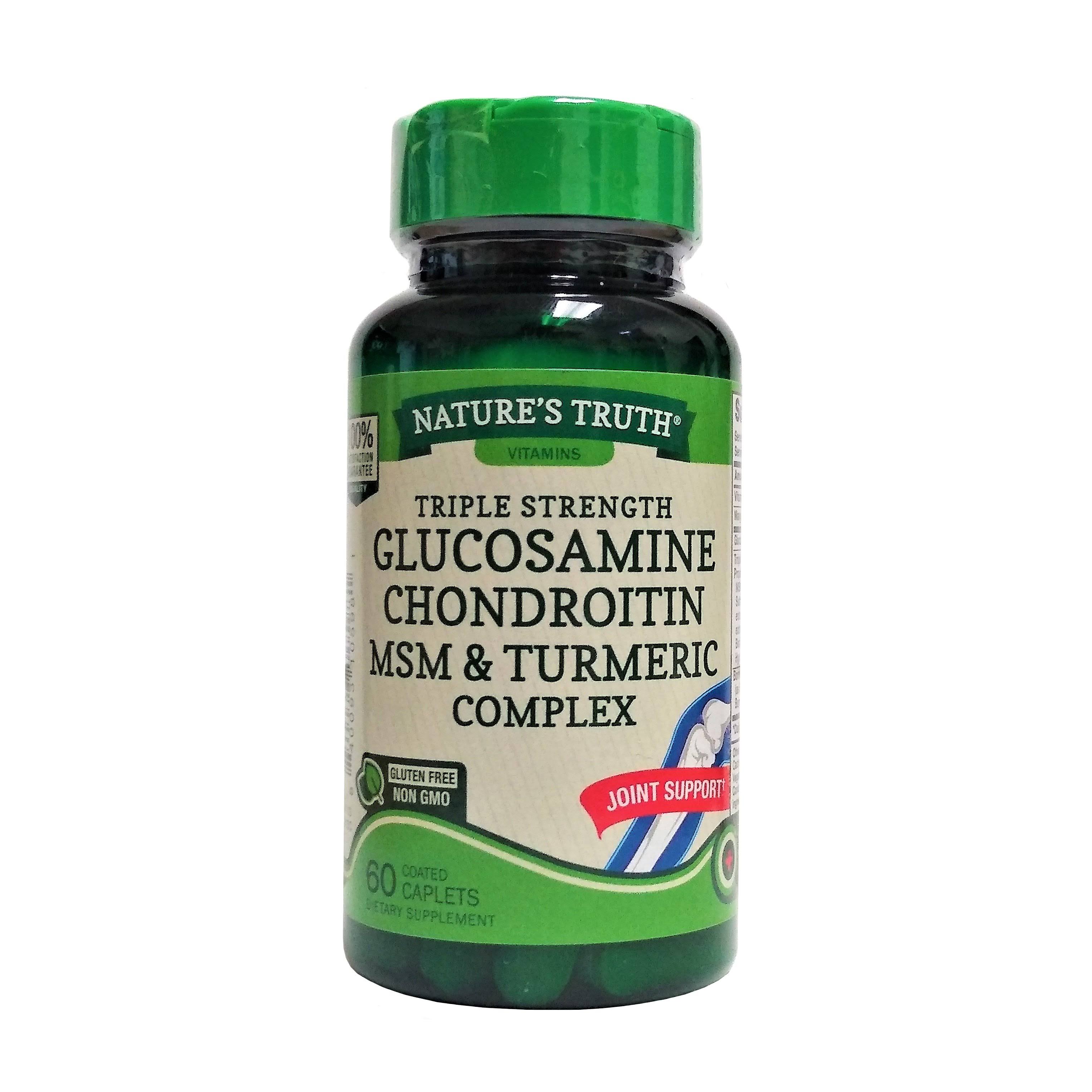 Nature's Truth Glucosamine Chondroitin MSM Complex Caplets - x60