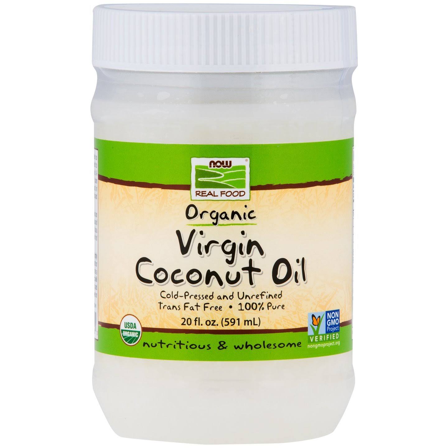 NOW Foods Virgin Coconut Cooking Oil Organic 20 fl oz