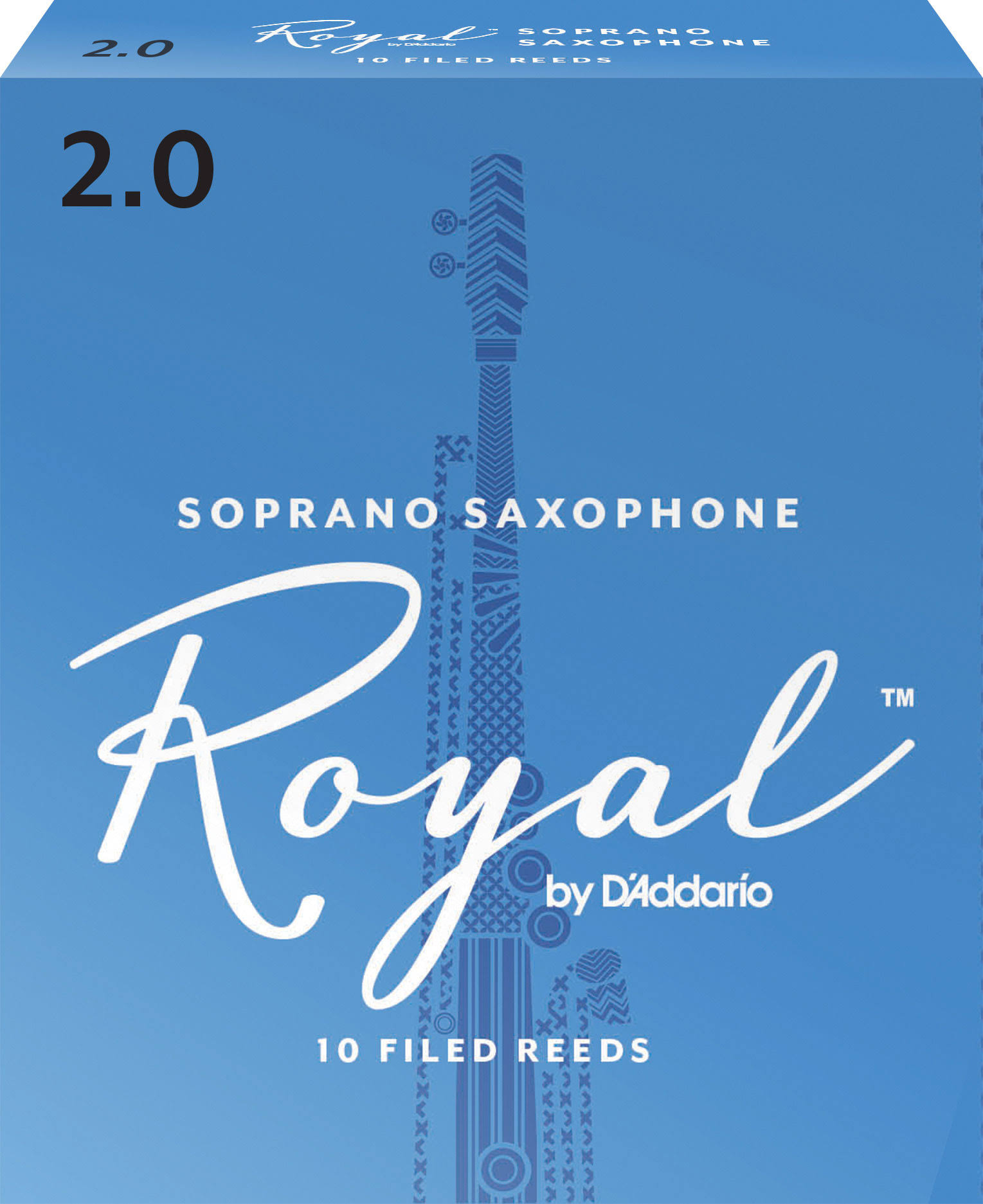 Rico Royal Soprano Sax Reeds 10-pack Rib10 Strength 2.0