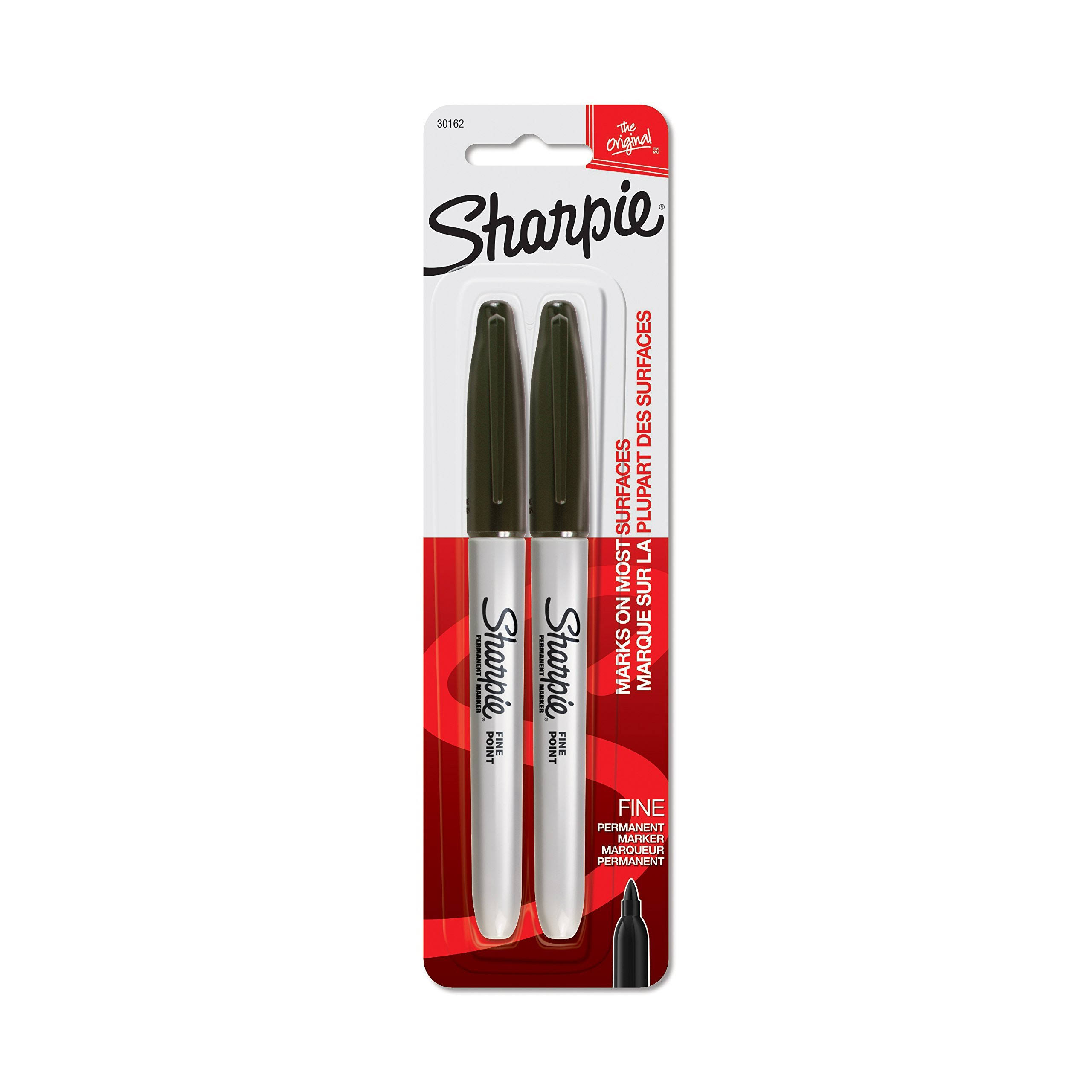 Sharpie Permanent Marker - Black, Fine Point, Black