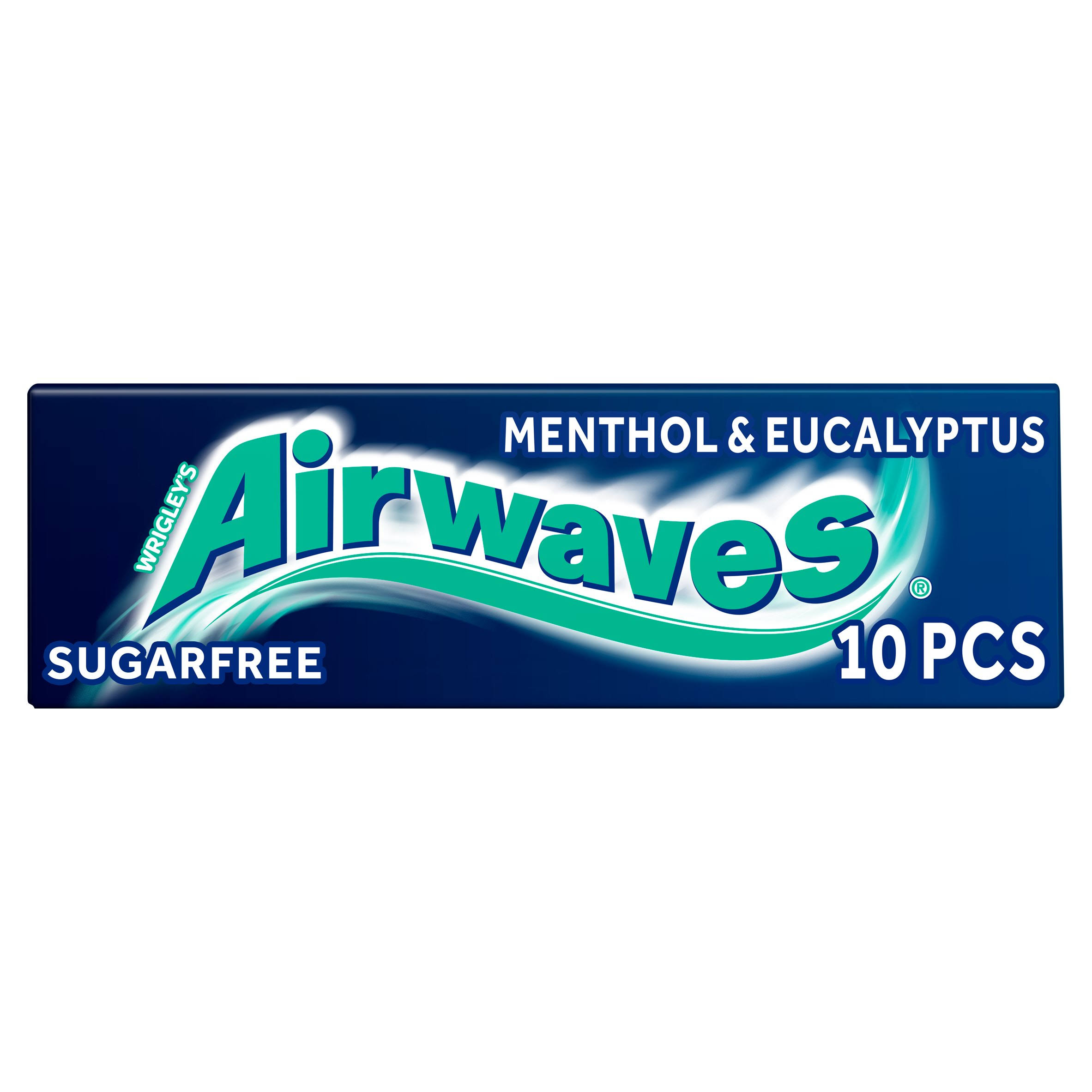 Airwaves Menthol and Eucalyptus Sugar Free Chewing Gum - 10pcs