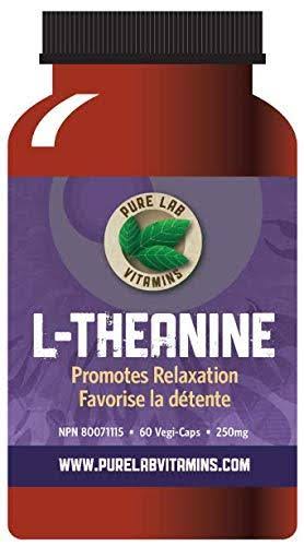 Pure Lab Vitamins L-Theanine Natural Stress Relief Supplement - 250 MG