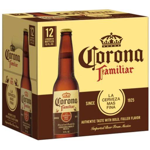 Corona Familiar Premier Beer - 12oz, 12 Bottles