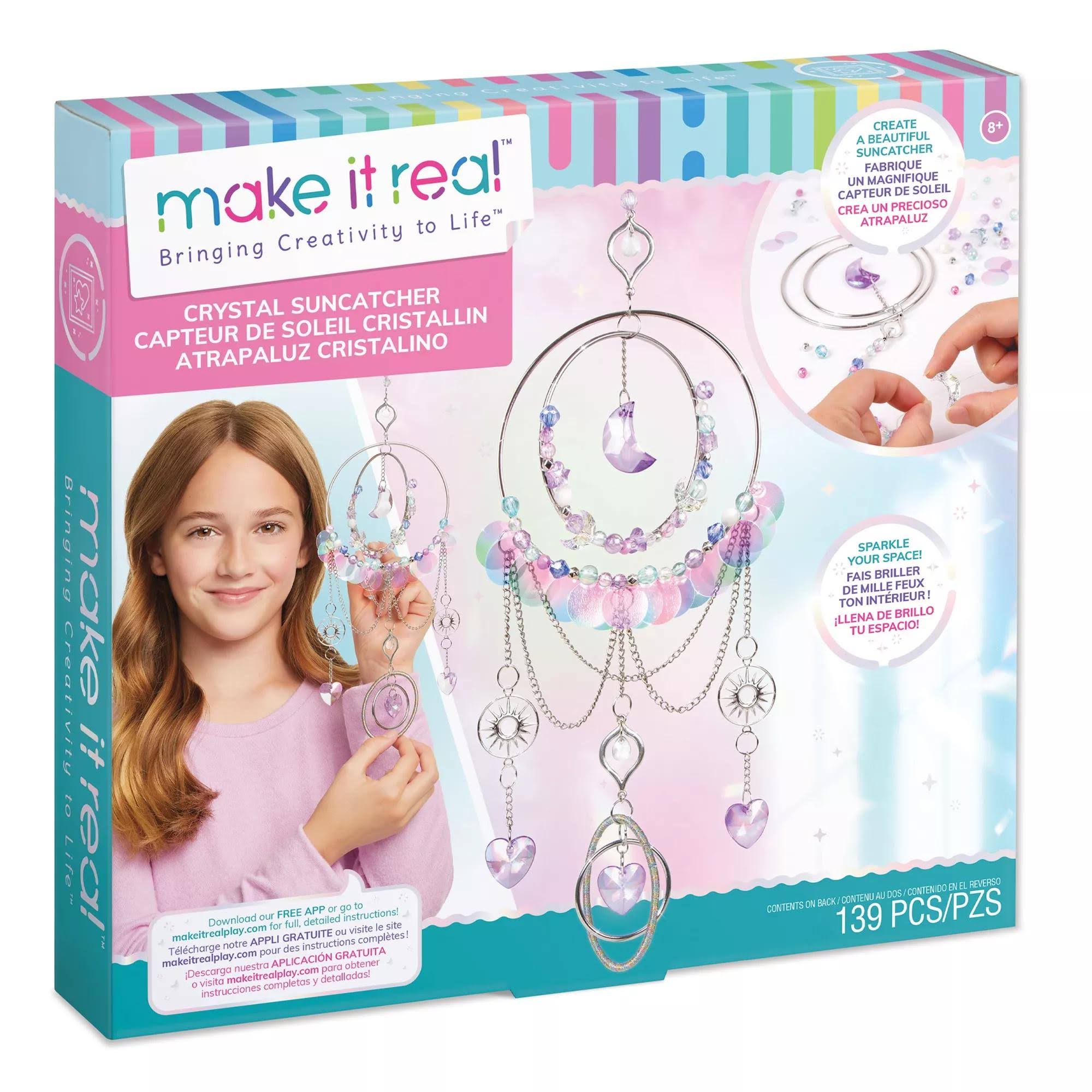 Make It Real DIY Crystal Sun Catcher Creative Craft Set For Kids Ages 8+