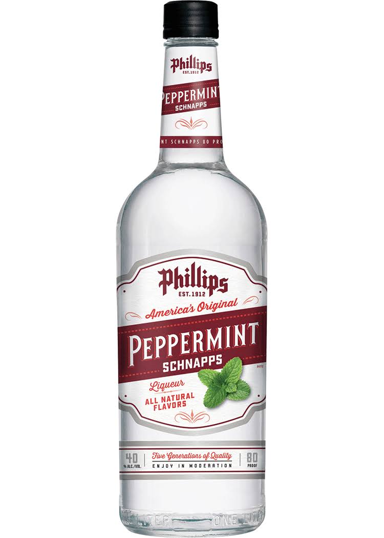 Phillips Peppermint Schnapps 80 PF 750 ml