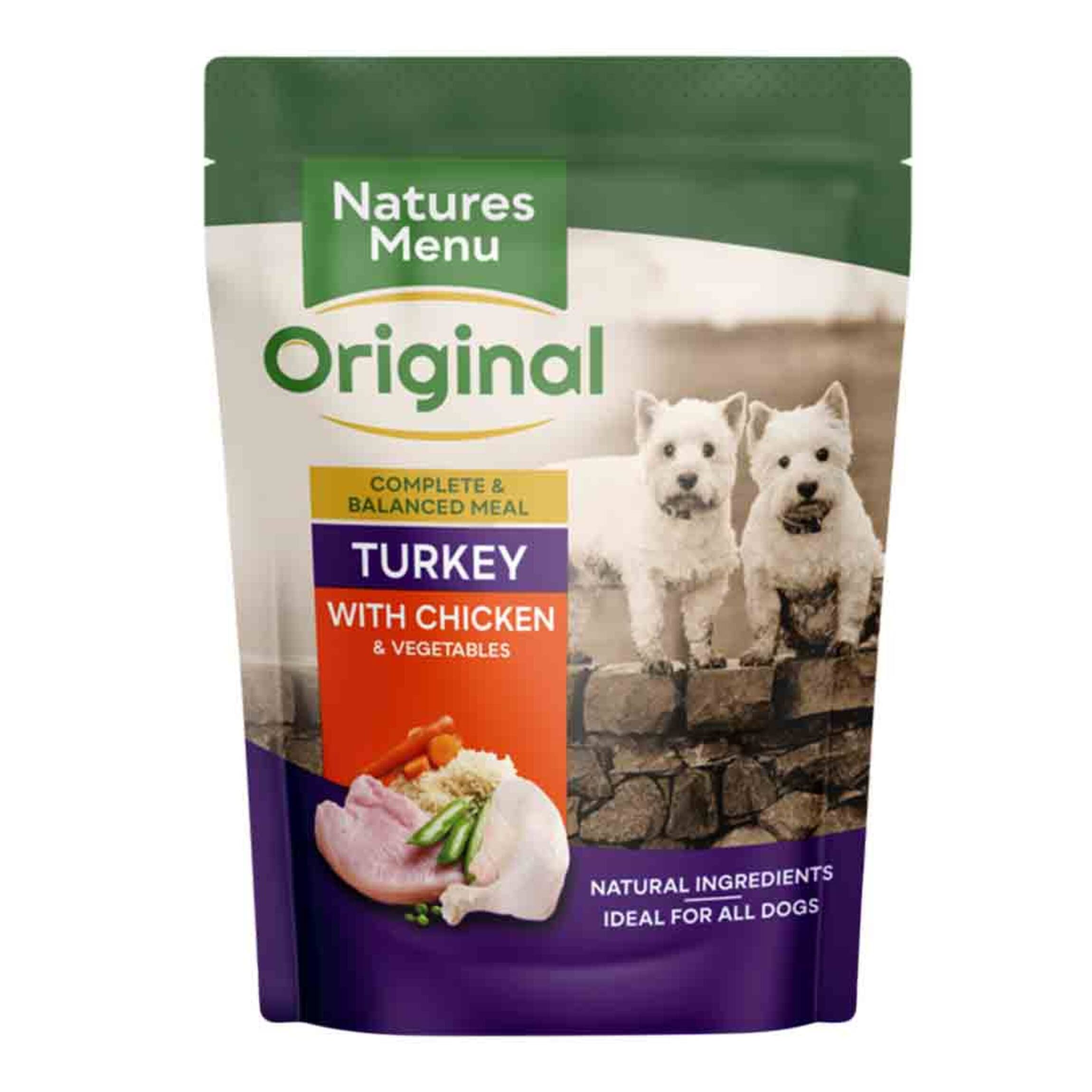 Natures Menu Adult Dog Wet Food - Turkey & Chicken, 300g