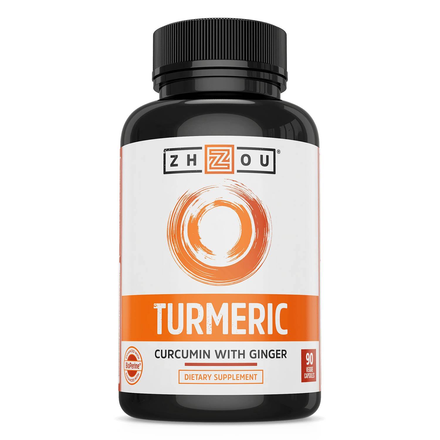 Zhou Turmeric Curcumin with Ginger Supplement - 90ct