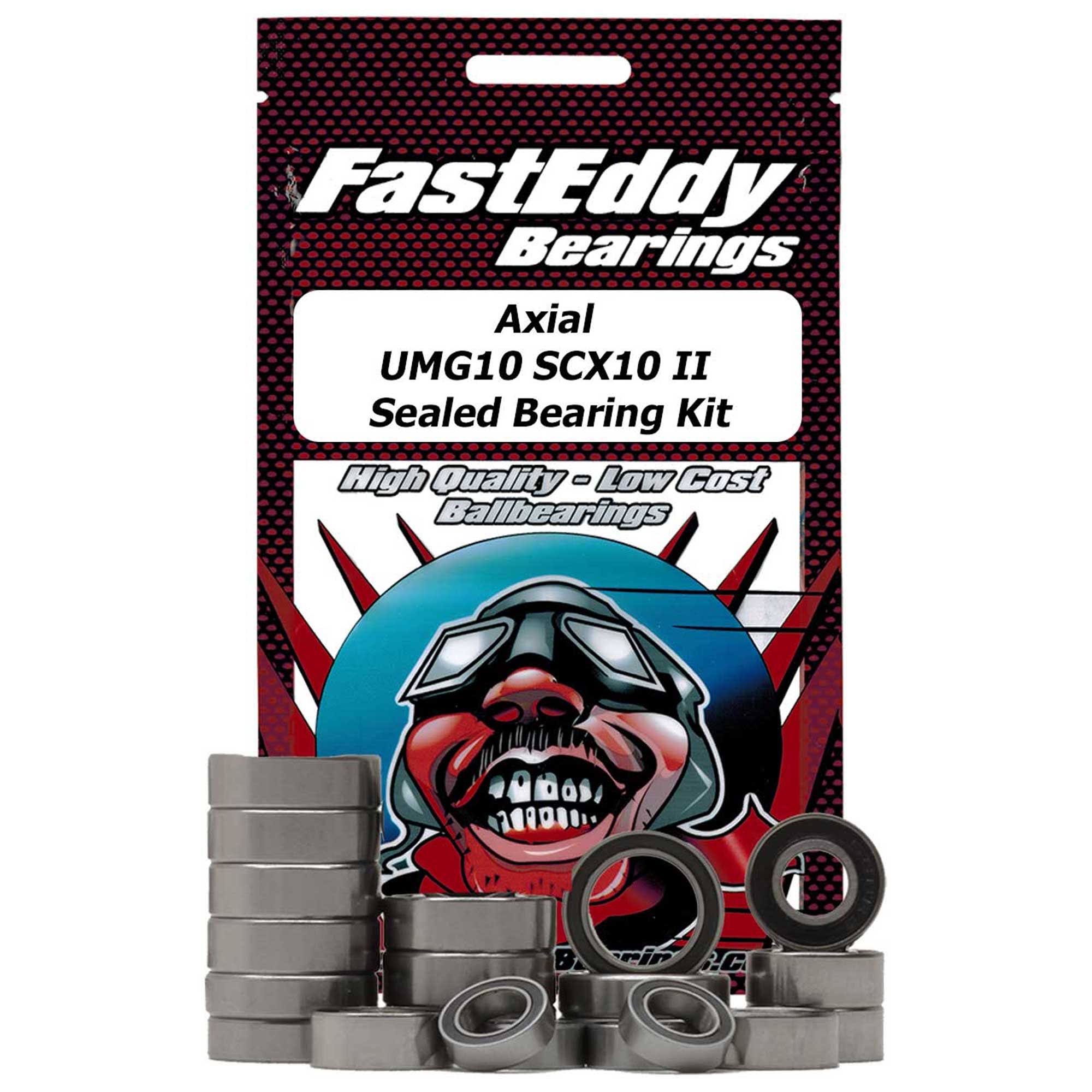 FastEddy Bearings for The Axial UMG10 Scx10 II Sealed Bearing Kit