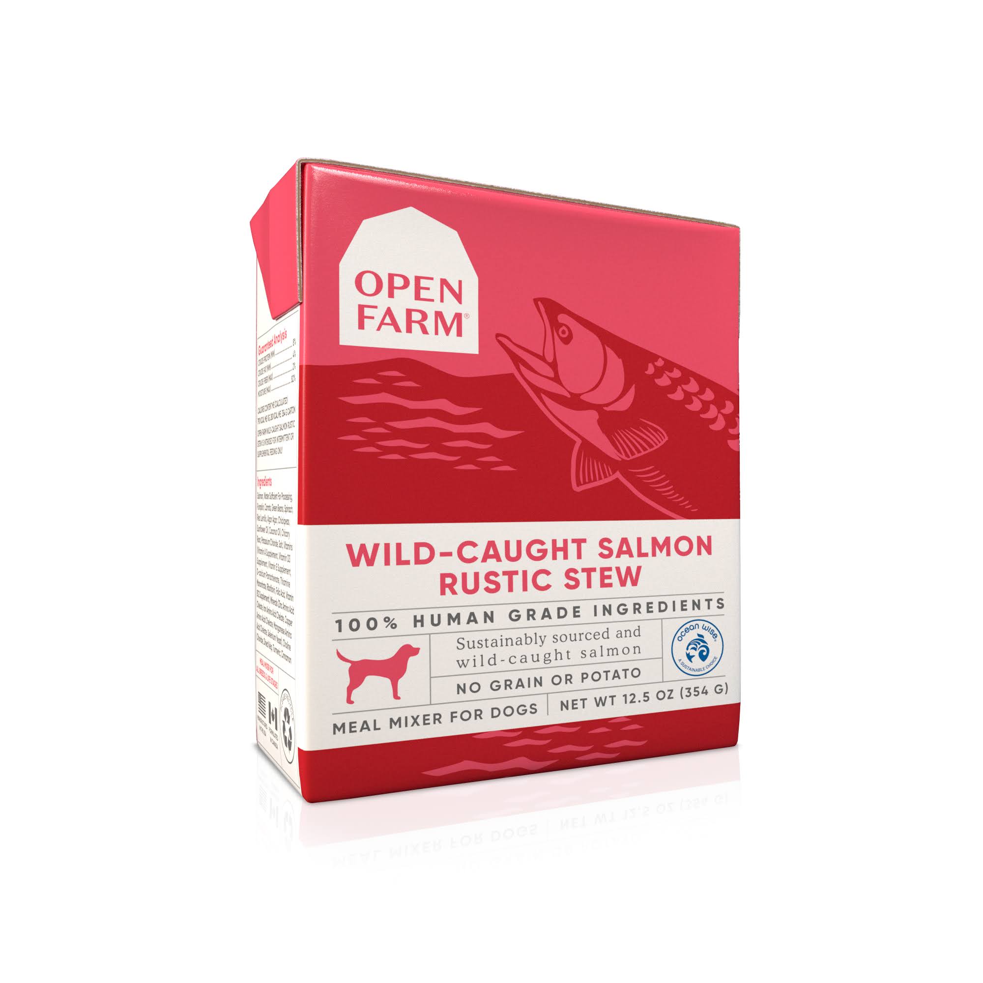 Open Farm Wild Caught Salmon Rustic Stew Wet Dog Food 354g