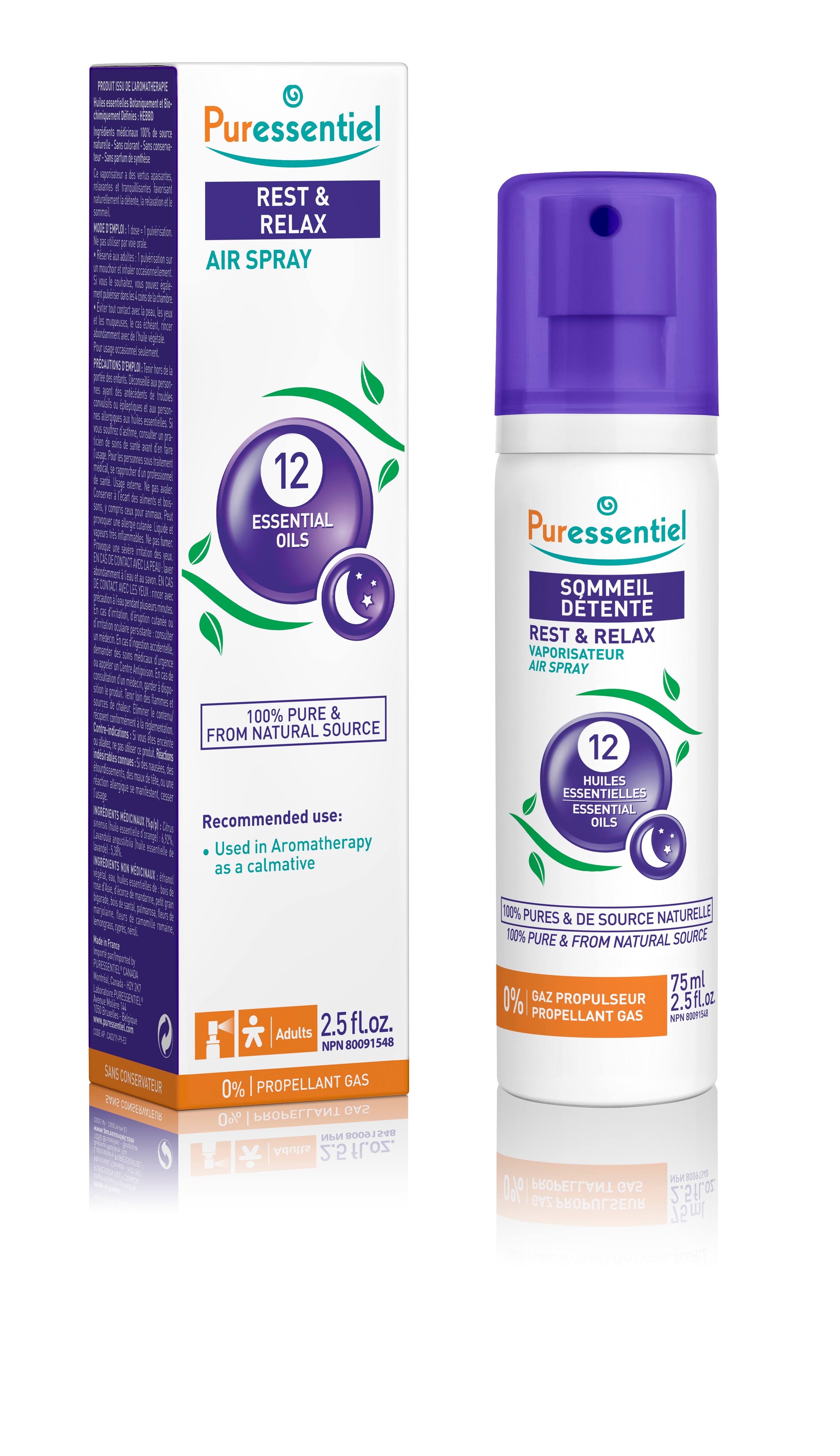 Puressentiel Rest and Relax Air Spray with 12 Essential Oils - 75ml